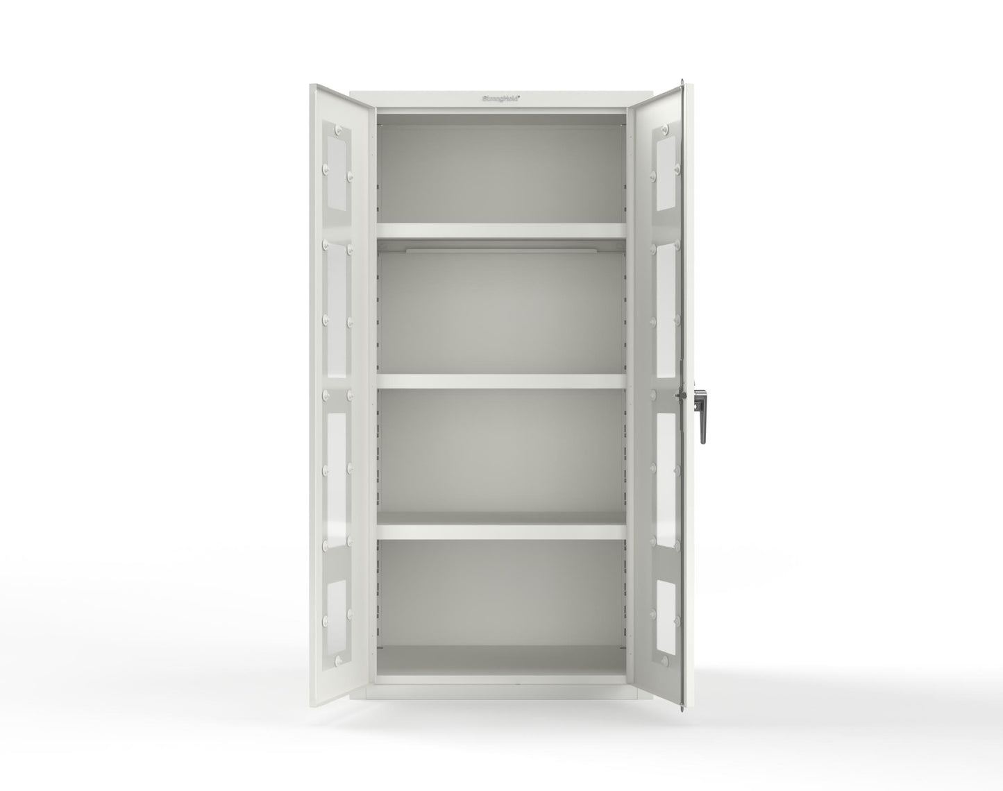 Heavy Duty 18 GA Cabinet with Clearview Doors - 36 in. W x 24 in. D x 72 in. H - 36-LD-243-P-9003