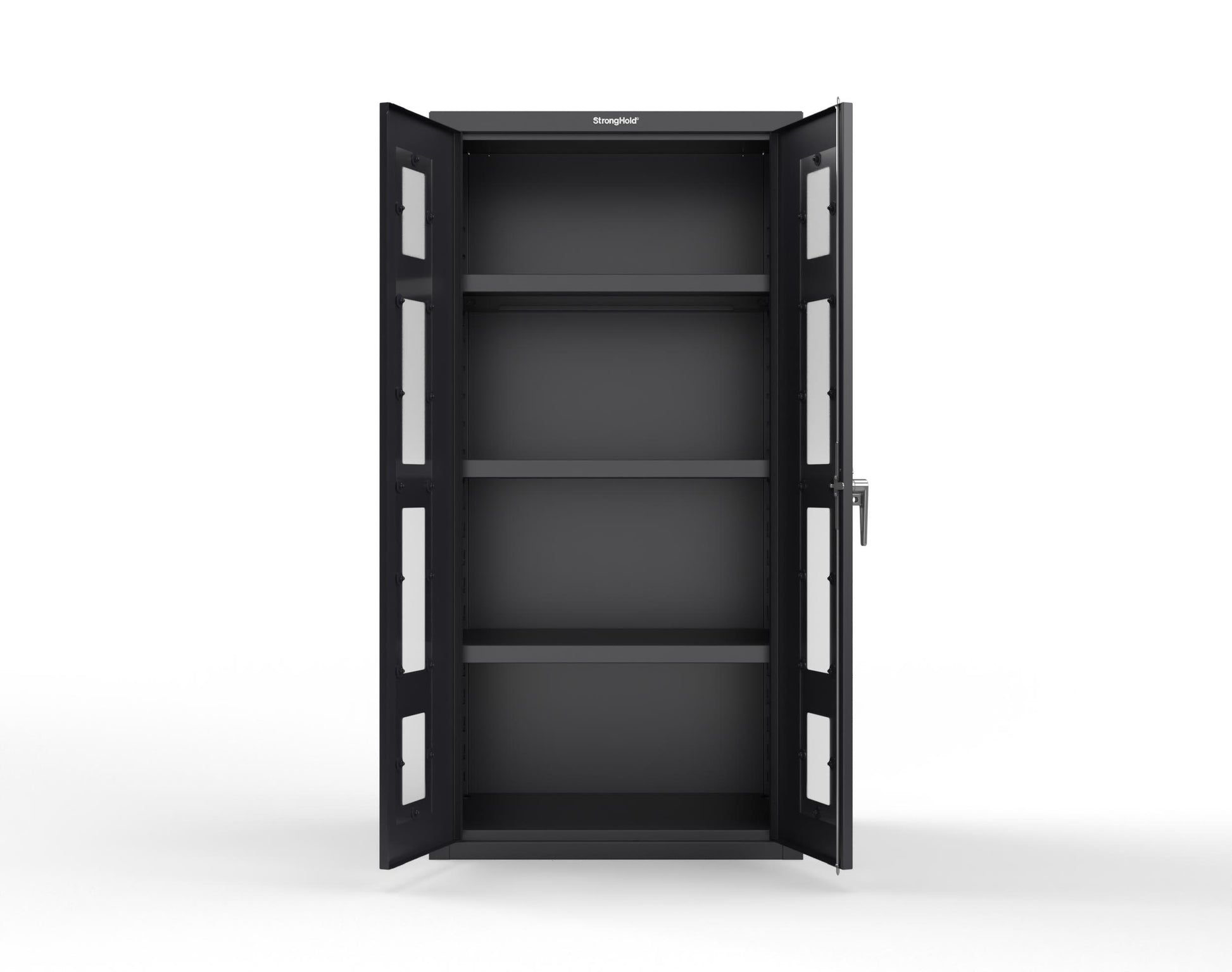 Heavy Duty 18 GA Cabinet with Clearview Doors - 36 in. W x 24 in. D x 72 in. H - 36-LD-243-P-9005