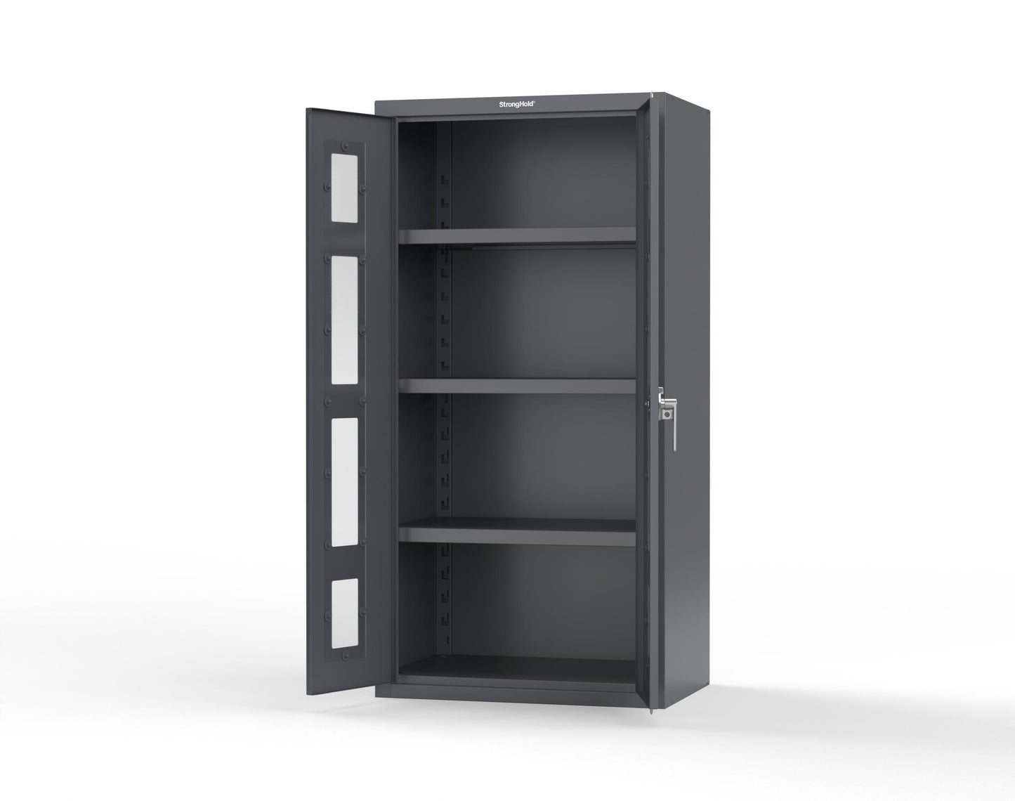 Heavy Duty 18 GA Cabinet with Clearview Doors - 36 in. W x 24 in. D x 72 in. H - 36-LD-243-P-7024