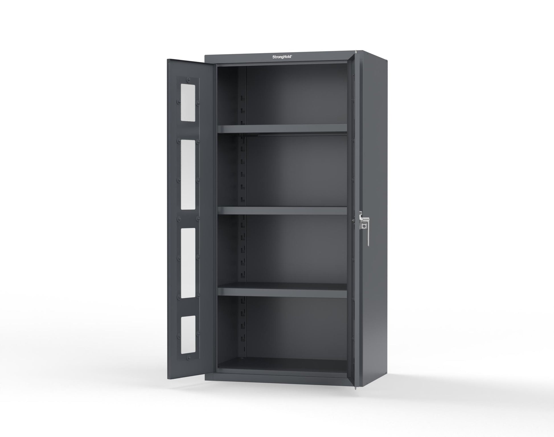 Heavy Duty 18 GA Cabinet with Clearview Doors - 36 in. W x 24 in. D x 72 in. H - 36-LD-243-P-7024