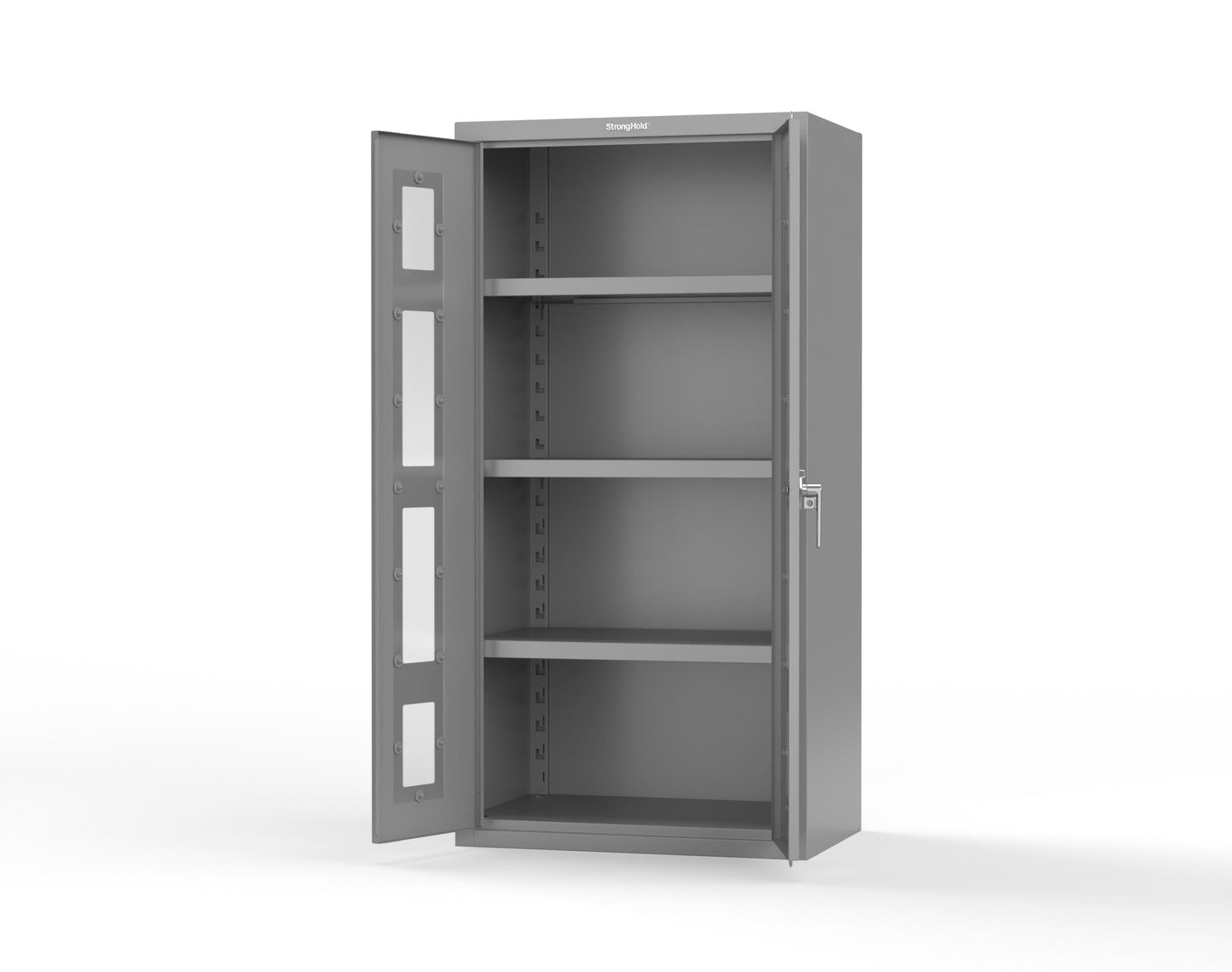 Heavy Duty 18 GA Cabinet with Clearview Doors - 36 in. W x 24 in. D x 72 in. H - 36-LD-243-P-7037