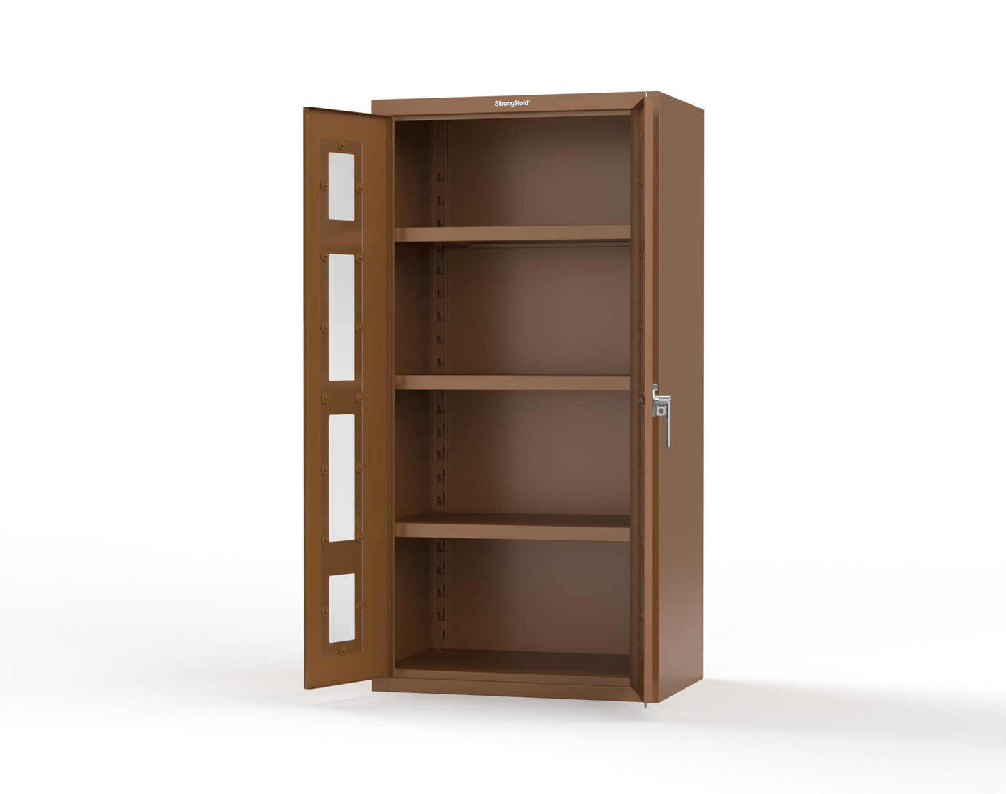 Heavy Duty 18 GA Cabinet with Clearview Doors - 36 in. W x 24 in. D x 72 in. H - 36-LD-243-P-8008