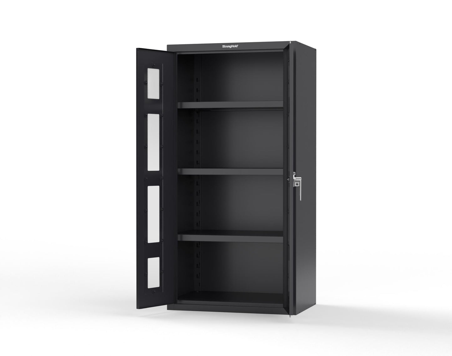 Heavy Duty 18 GA Cabinet with Clearview Doors - 36 in. W x 24 in. D x 72 in. H - 36-LD-243-P-9005