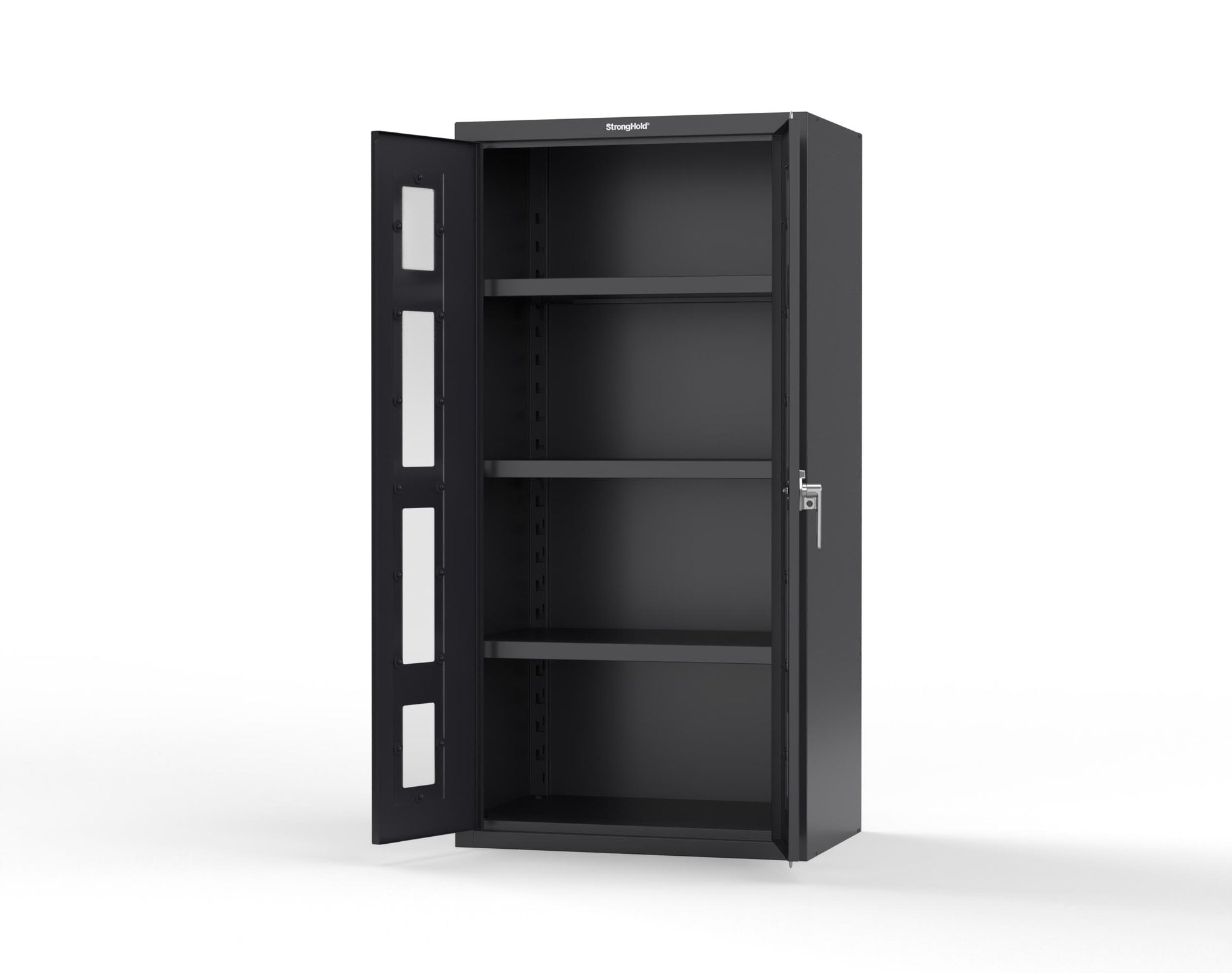 Heavy Duty 18 GA Cabinet with Clearview Doors - 36 in. W x 24 in. D x 72 in. H - 36-LD-243-P-9005