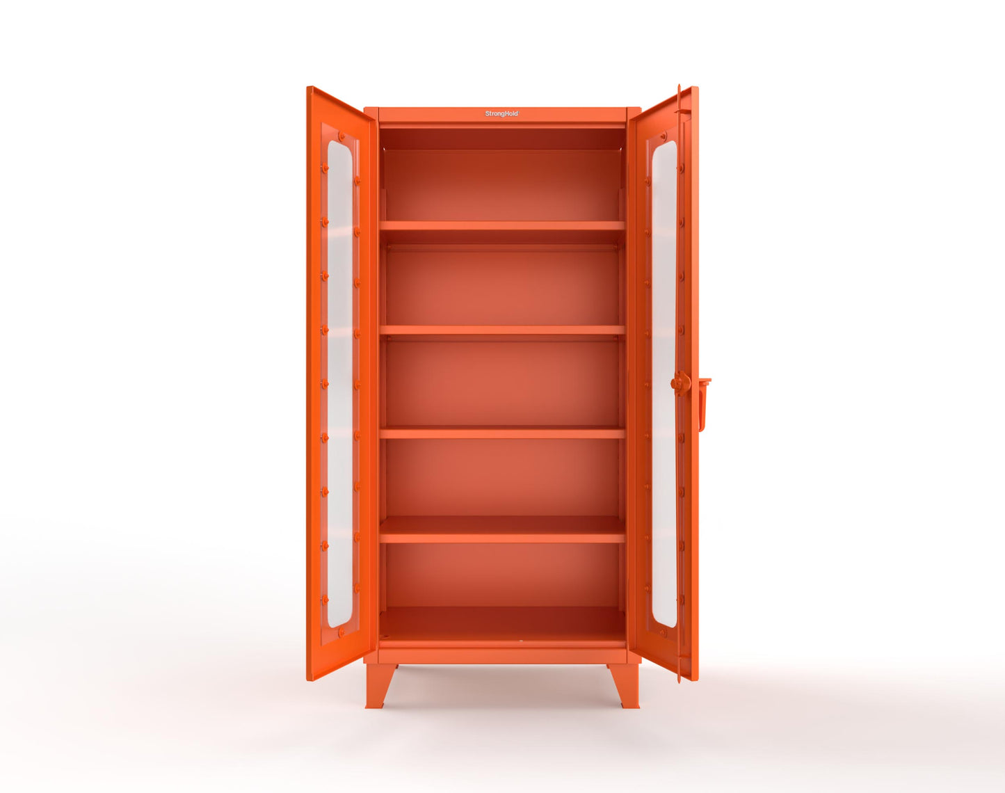 Extreme Duty 12 GA Scratch Resistant Clearview Cabinet with 4 Shelves - 36 In. W x 24 In. D x 78 In. H - 36-LD-244-SR-2009