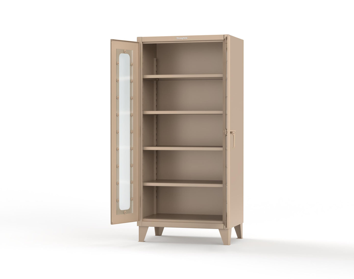 Extreme Duty 12 GA Clearview Cabinet with 4 Shelves- 36 In. W x 24 In. D x 78 In. H - 36-LD-244-1019