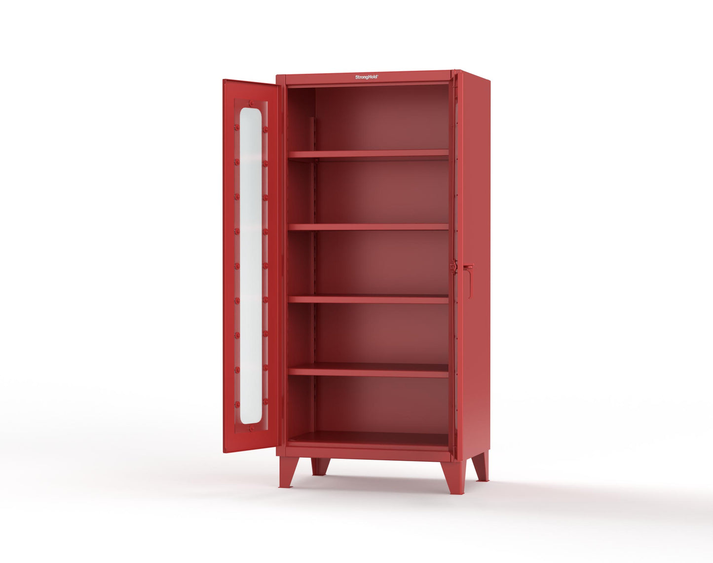 Extreme Duty 12 GA Clearview Cabinet with 4 Shelves- 36 In. W x 24 In. D x 78 In. H - 36-LD-244-3001