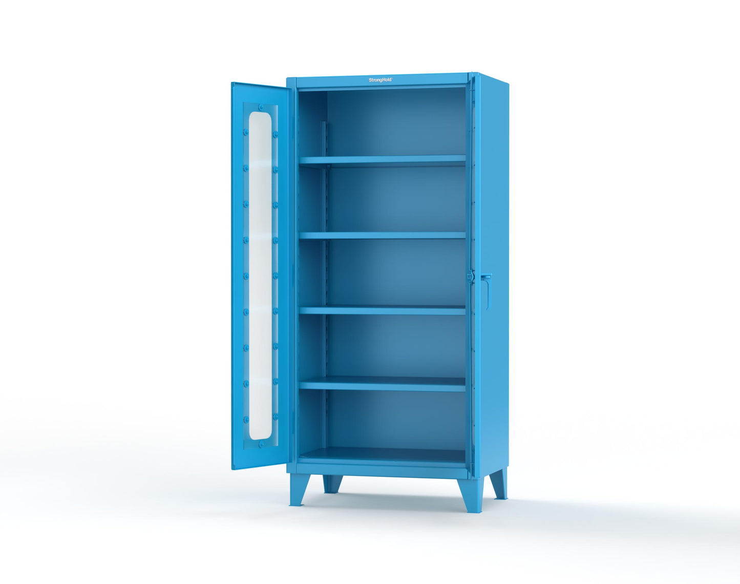 Extreme Duty 12 GA Clearview Cabinet with 4 Shelves- 36 In. W x 24 In. D x 78 In. H - 36-LD-244-5012