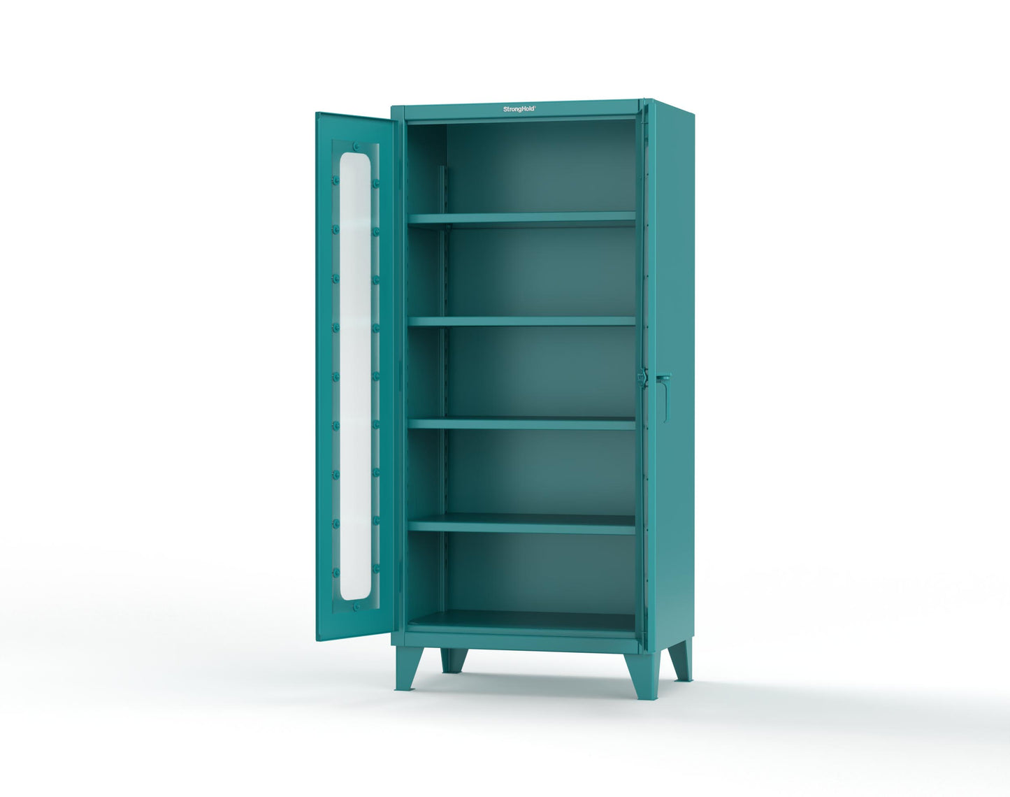 Extreme Duty 12 GA Clearview Cabinet with 4 Shelves- 36 In. W x 24 In. D x 78 In. H - 36-LD-244-5021