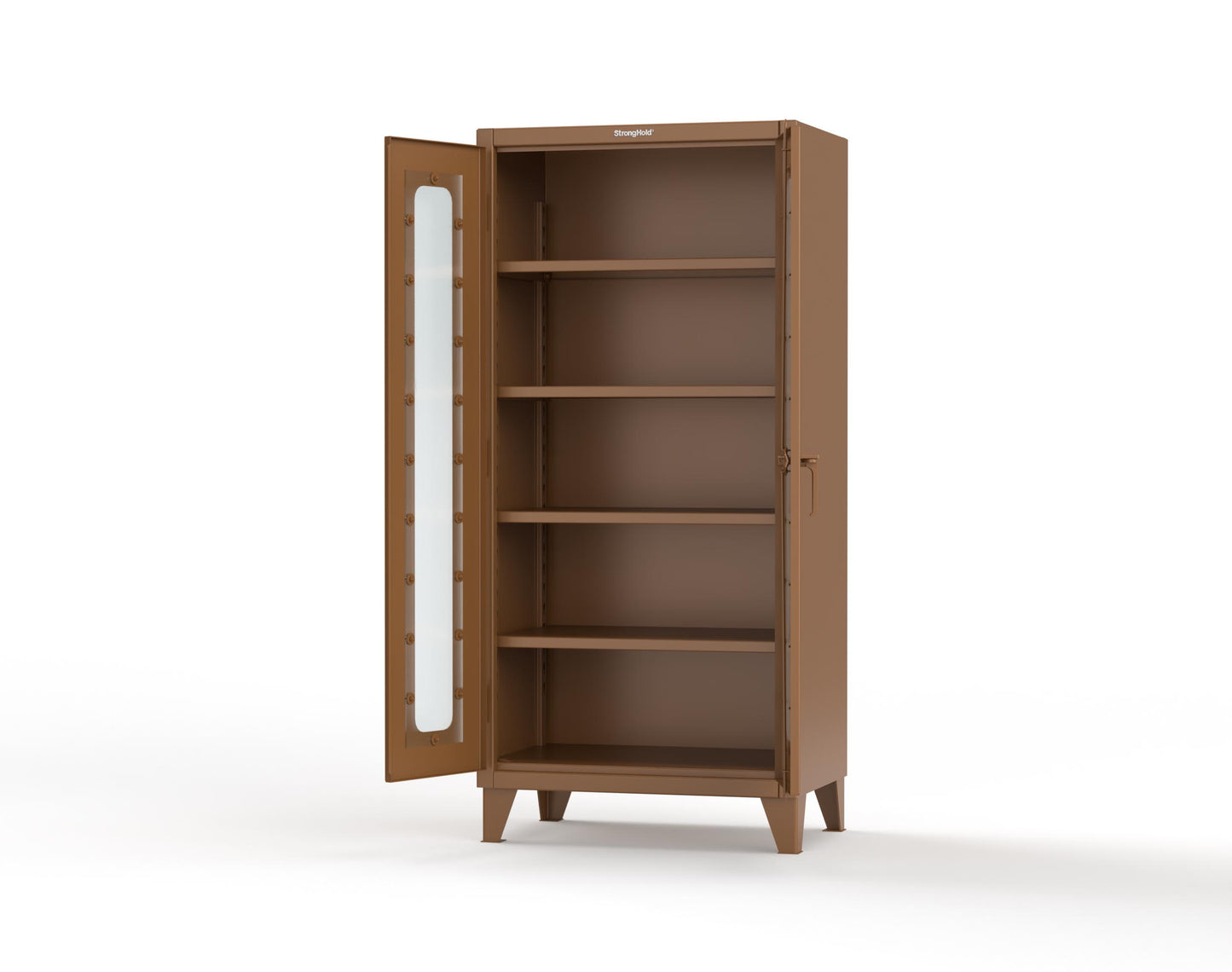 Extreme Duty 12 GA Clearview Cabinet with 4 Shelves- 36 In. W x 24 In. D x 78 In. H - 36-LD-244-8008