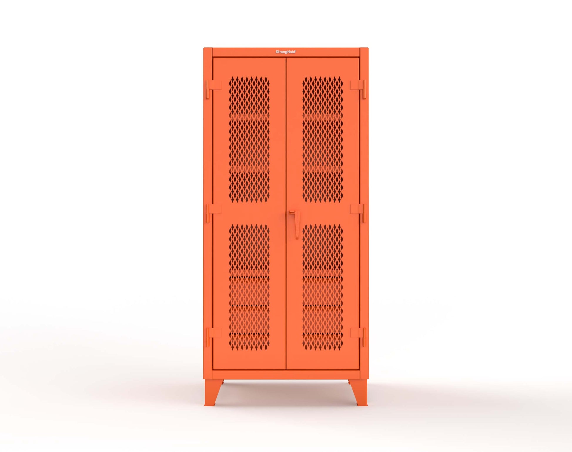 Extreme Duty 12 GA Ventilated (Diamond) Cabinet with 6 Half-Width Drawers, 4 Shelves - 36 In. W x 24 In. D x 78 In. H - 36-V-244-6.5DB-2009