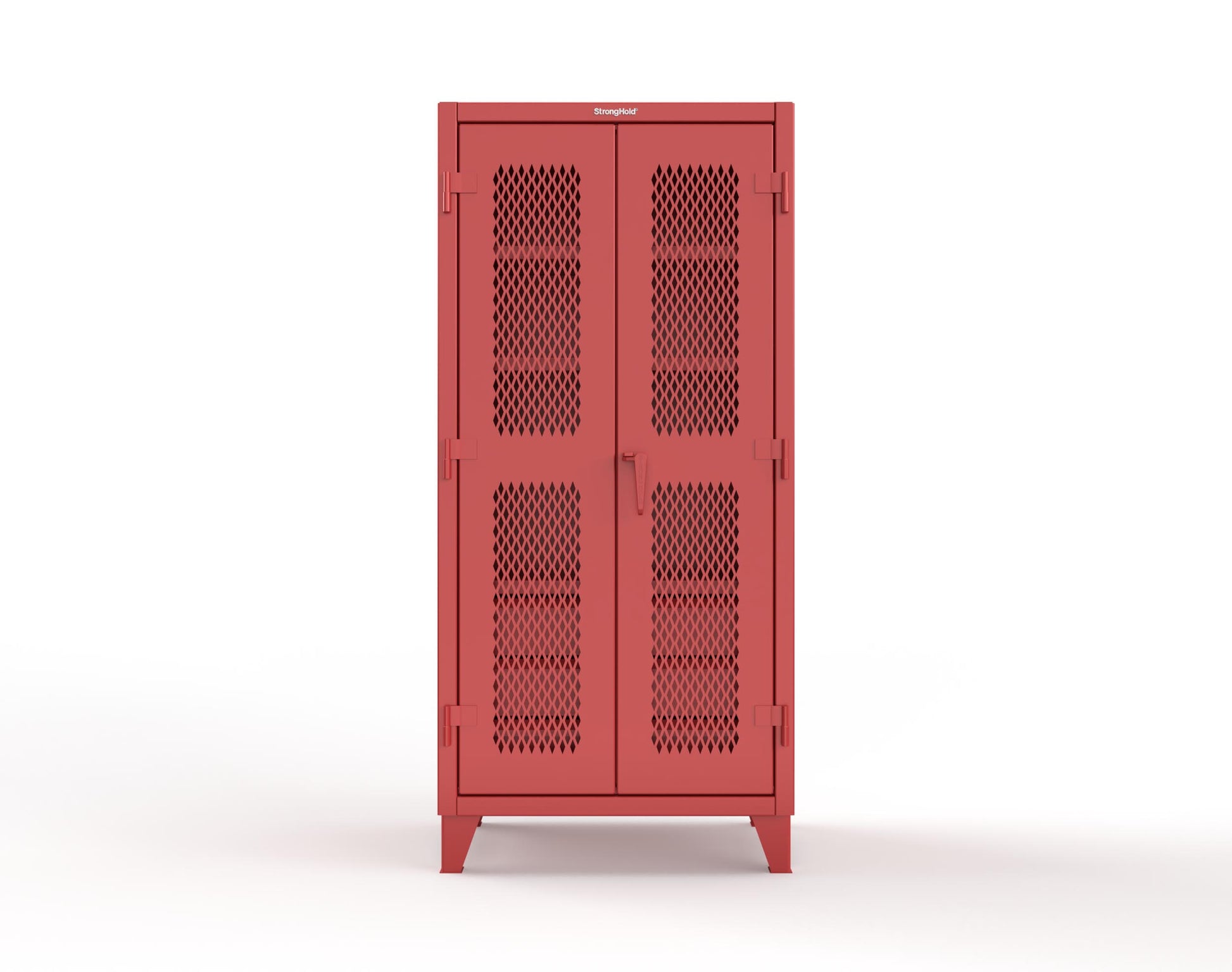 Extreme Duty 12 GA Ventilated (Diamond) Cabinet with 6 Half-Width Drawers, 4 Shelves - 36 In. W x 24 In. D x 78 In. H - 36-V-244-6.5DB-3001