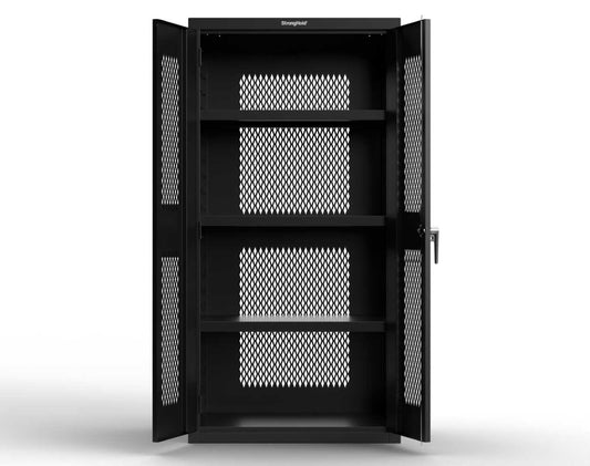 Heavy Duty 18 GA Ventilated Cabinet  - 36 in. W x 24 in. D x 72 in. H