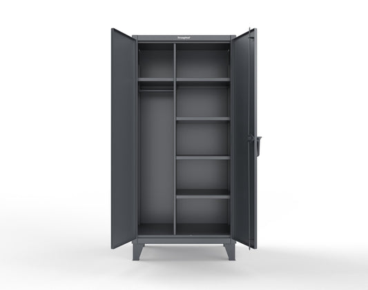 Extreme Duty 12 GA Uniform Cabinet with 5 Shelves - 36 In. W x 24 In. D x 78 In. H - 36-W-245-7024