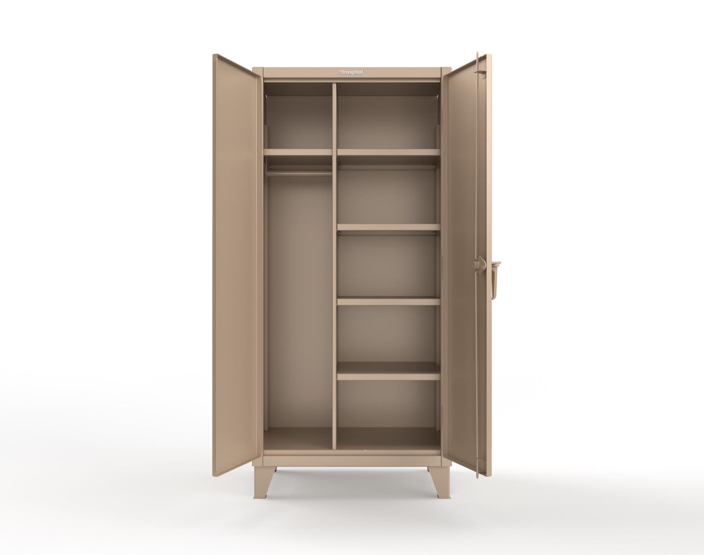 Extreme Duty 12 GA Uniform Cabinet with 5 Shelves - 36 In. W x 24 In. D x 78 In. H - 36-W-245-1019