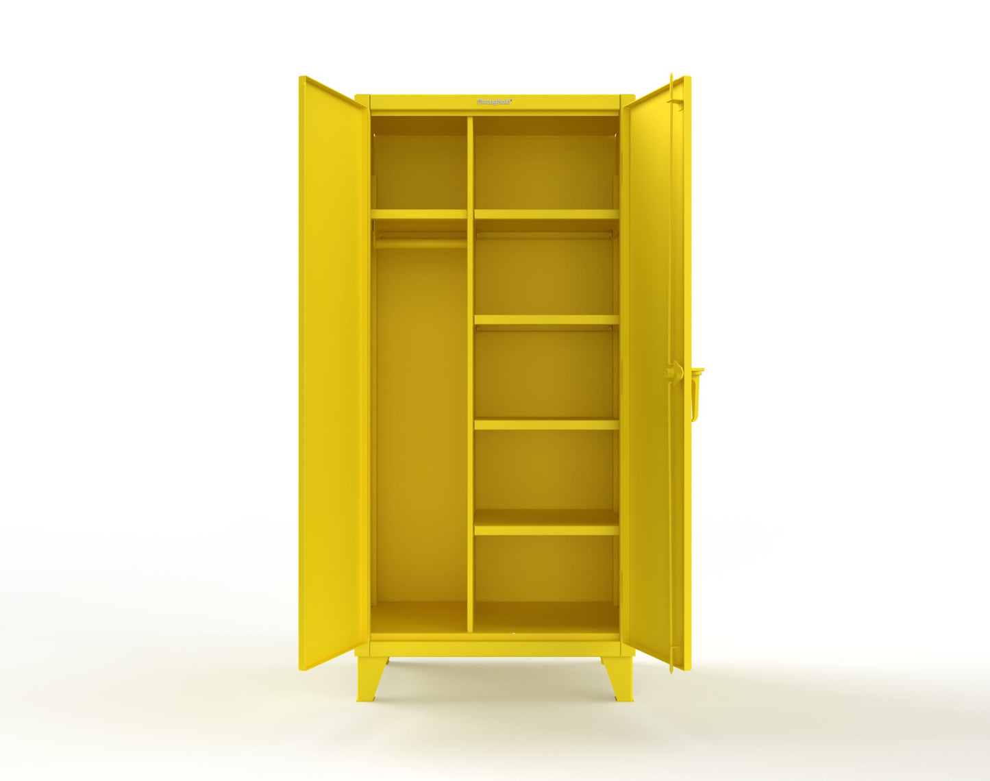 Extreme Duty 12 GA Uniform Cabinet with 5 Shelves - 36 In. W x 24 In. D x 78 In. H - 36-W-245-1021