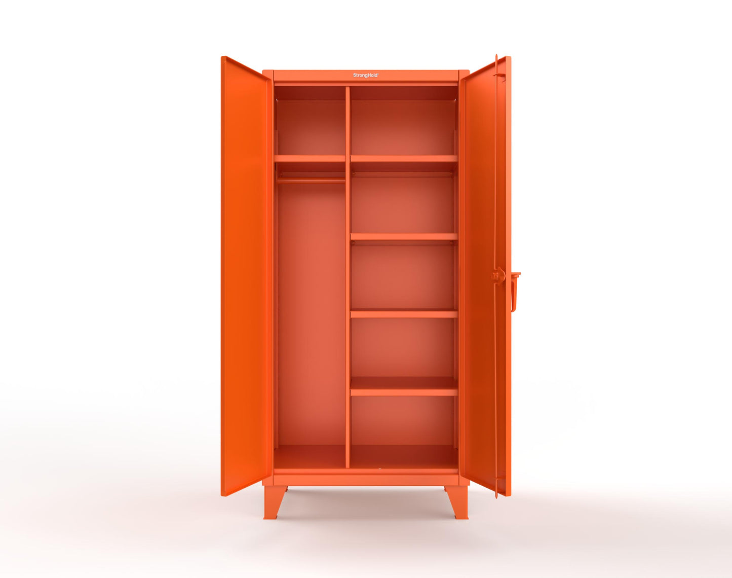Extreme Duty 12 GA Uniform Cabinet with 5 Shelves - 36 In. W x 24 In. D x 78 In. H - 36-W-245-2009