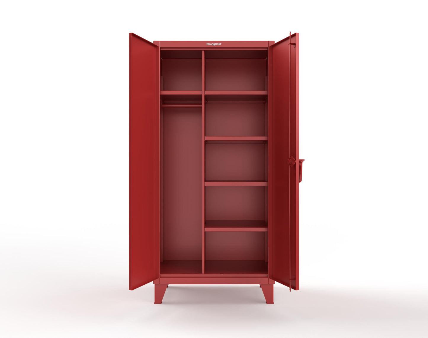 Extreme Duty 12 GA Uniform Cabinet with 5 Shelves - 36 In. W x 24 In. D x 78 In. H - 36-W-245-3001