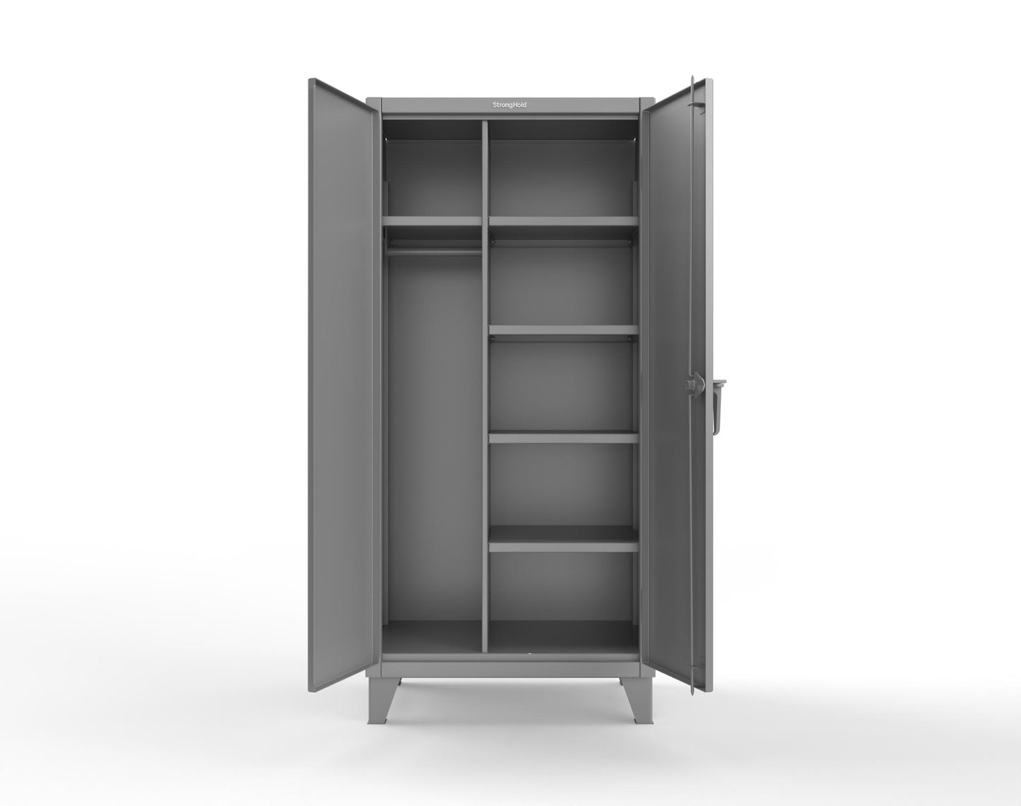 Extreme Duty 12 GA Uniform Cabinet with 5 Shelves - 36 In. W x 24 In. D x 78 In. H - 36-W-245-7037
