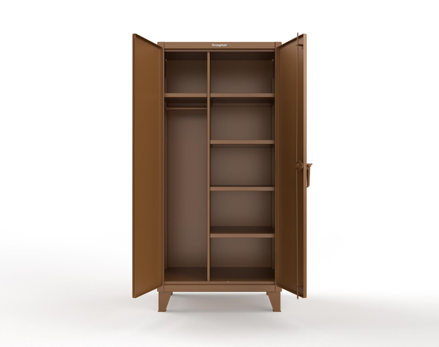 Extreme Duty 12 GA Uniform Cabinet with 5 Shelves - 36 In. W x 24 In. D x 78 In. H - 36-W-245-8008
