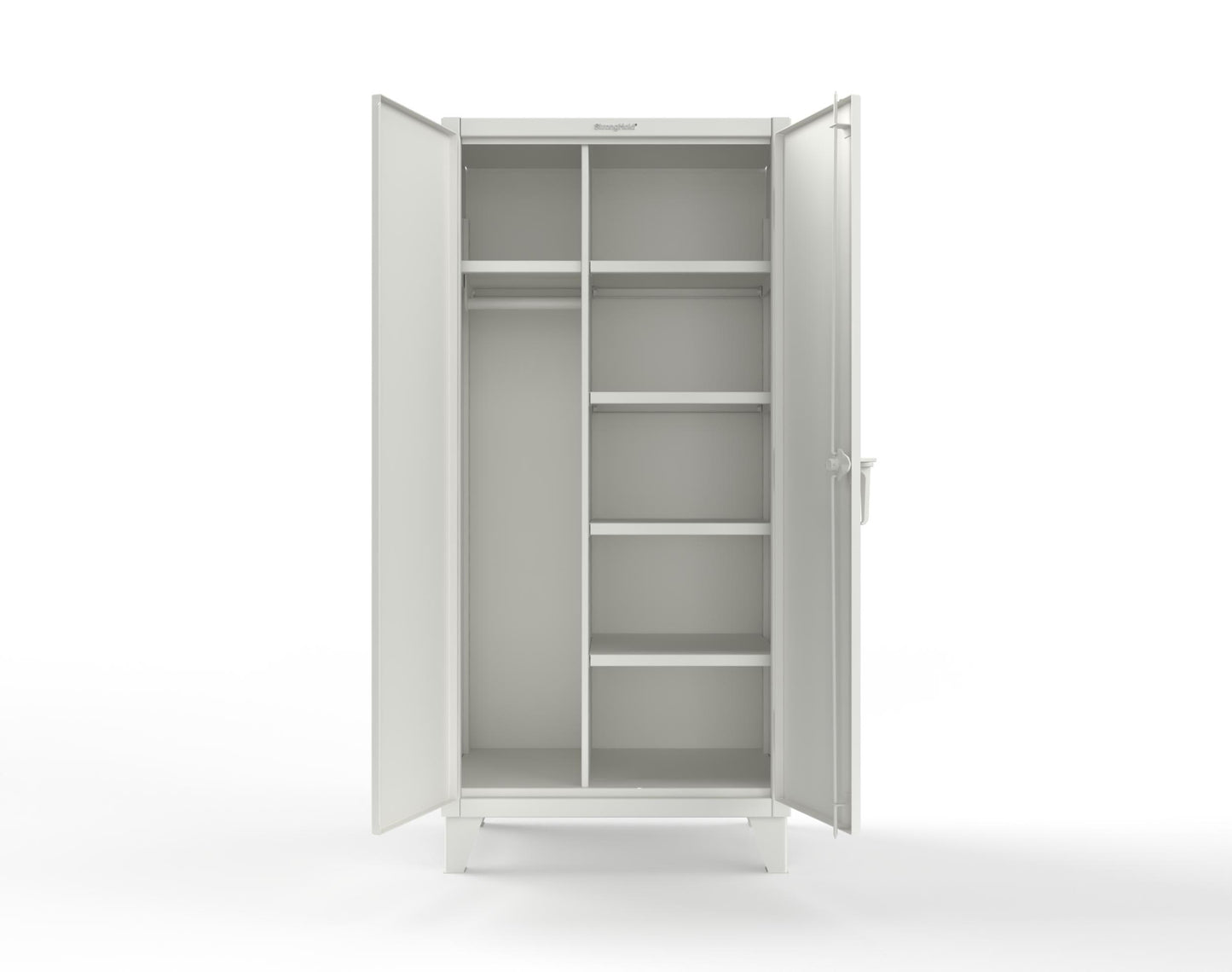 Extreme Duty 12 GA Uniform Cabinet with 5 Shelves - 36 In. W x 24 In. D x 78 In. H - 36-W-245-9003