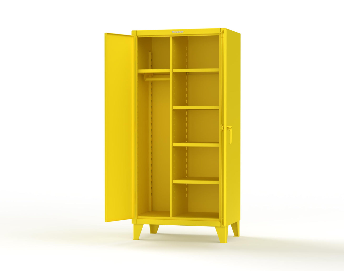Extreme Duty 12 GA Uniform Cabinet with 5 Shelves - 36 In. W x 24 In. D x 78 In. H - 36-W-245-1021