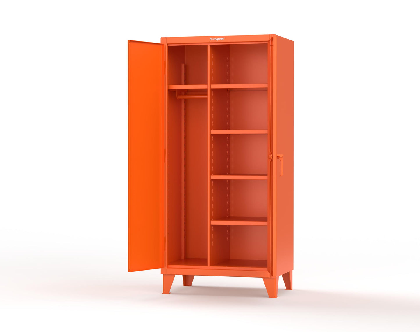 Extreme Duty 12 GA Uniform Cabinet with 5 Shelves - 36 In. W x 24 In. D x 78 In. H - 36-W-245-2009