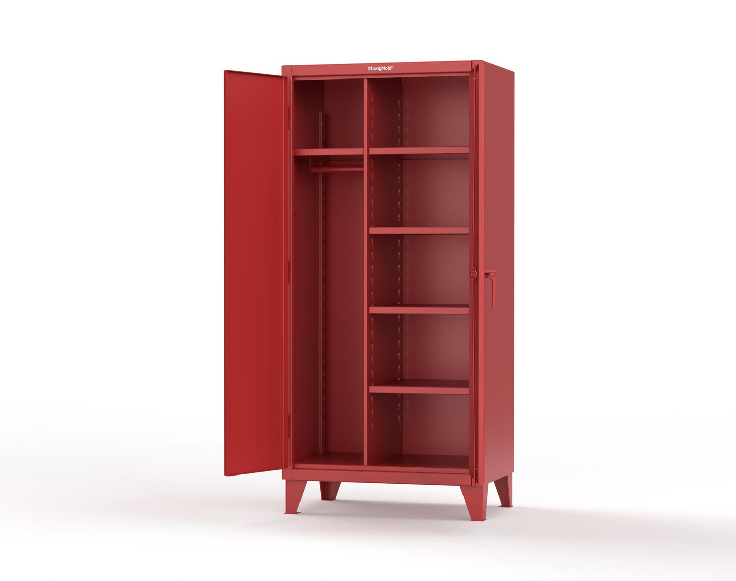 Extreme Duty 12 GA Uniform Cabinet with 5 Shelves - 36 In. W x 24 In. D x 78 In. H - 36-W-245-3001