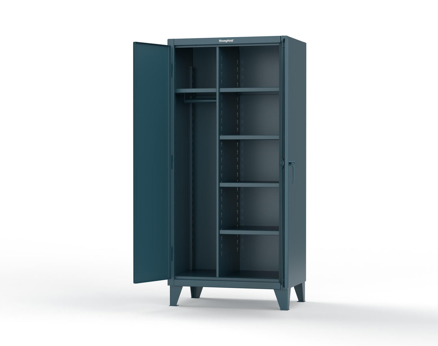 Extreme Duty 12 GA Uniform Cabinet with 5 Shelves - 36 In. W x 24 In. D x 78 In. H - 36-W-245-5001