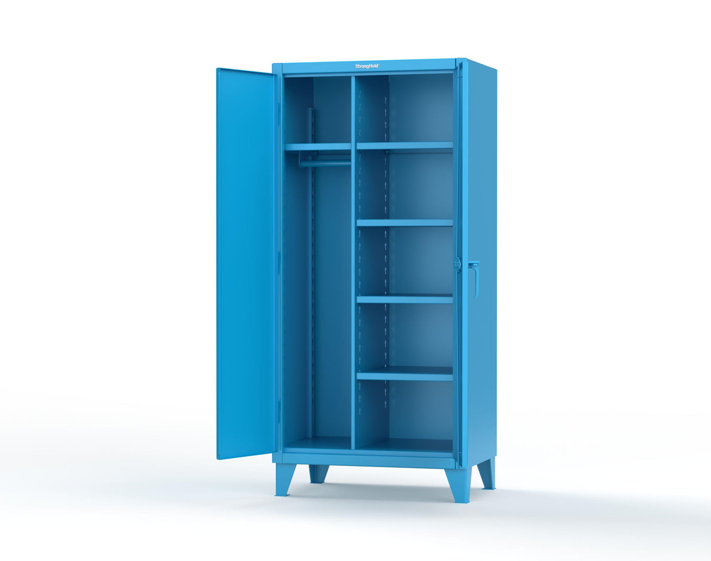 Extreme Duty 12 GA Uniform Cabinet with 5 Shelves - 36 In. W x 24 In. D x 78 In. H - 36-W-245-5012