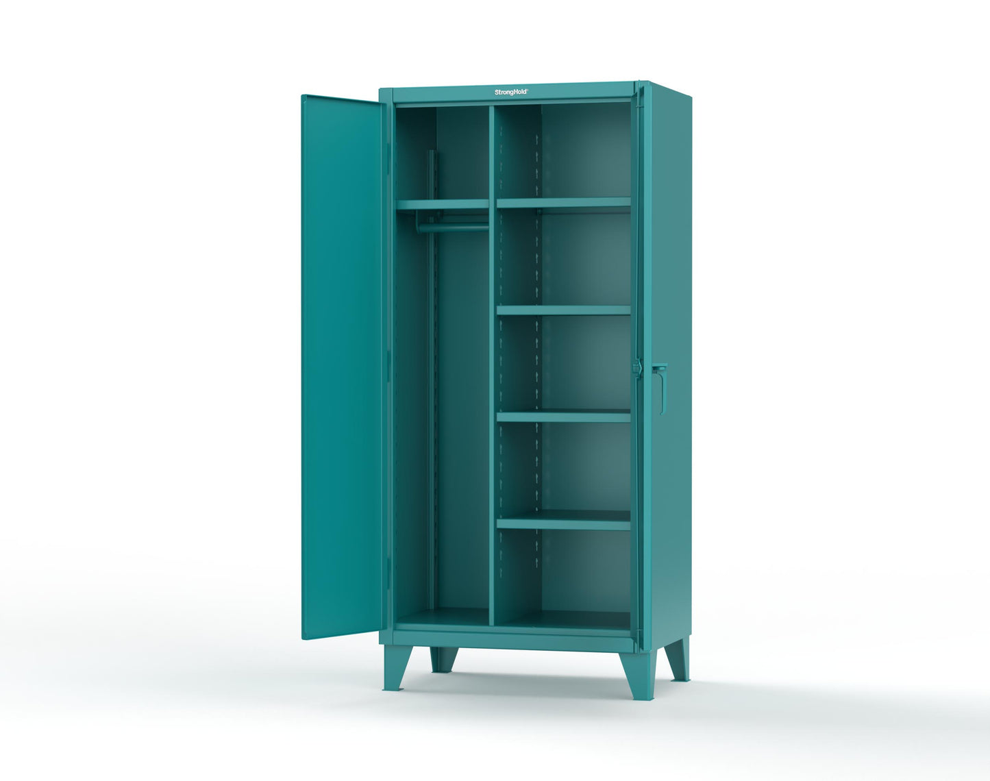Extreme Duty 12 GA Uniform Cabinet with 5 Shelves - 36 In. W x 24 In. D x 78 In. H - 36-W-245-5021