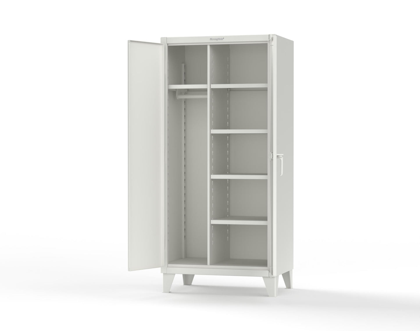 Extreme Duty 12 GA Uniform Cabinet with 5 Shelves - 36 In. W x 24 In. D x 78 In. H - 36-W-245-9003
