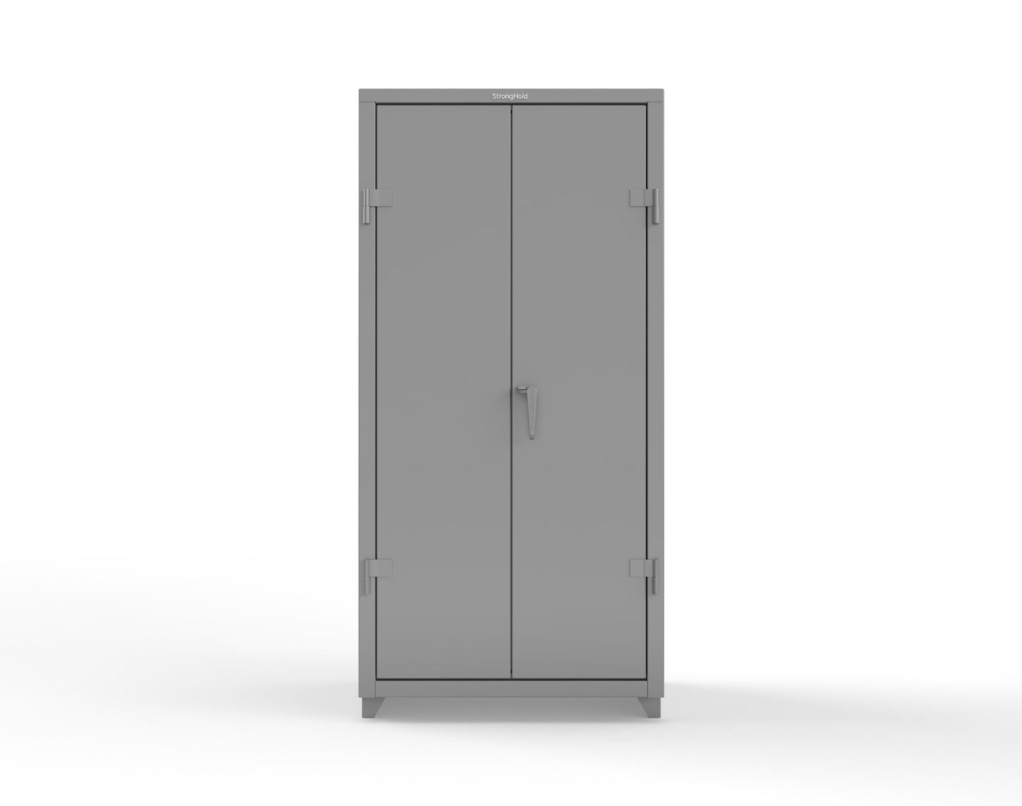 Extra Heavy Duty 14 GA Uniform Cabinet with Hanger Rod, 1 Shelf - 36 In. W x 24 In. D x 75 In. H - 36-WR-241-L-7037