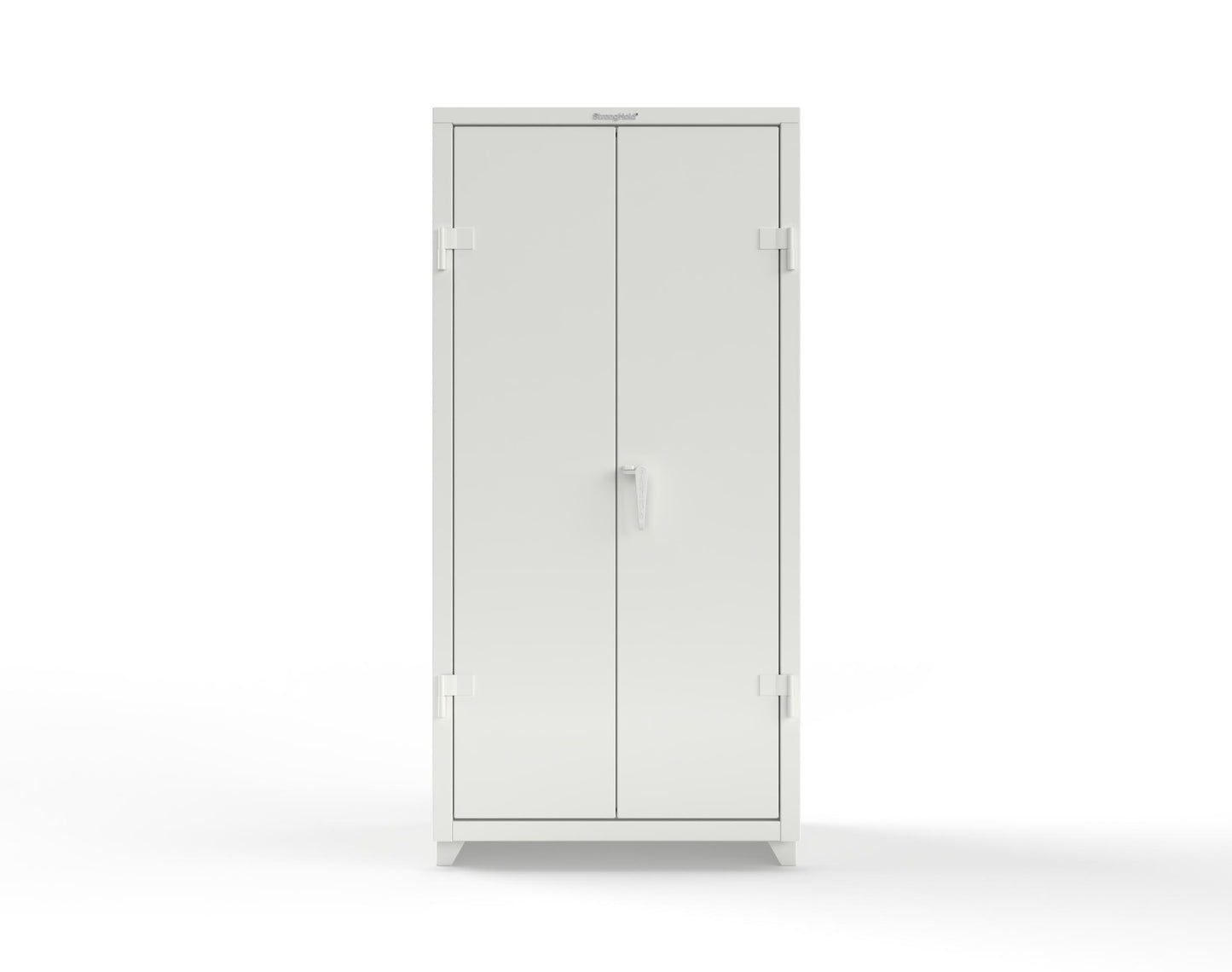Extra Heavy Duty 14 GA Uniform Cabinet with Hanger Rod, 1 Shelf - 36 In. W x 24 In. D x 75 In. H - 36-WR-241-L-9003