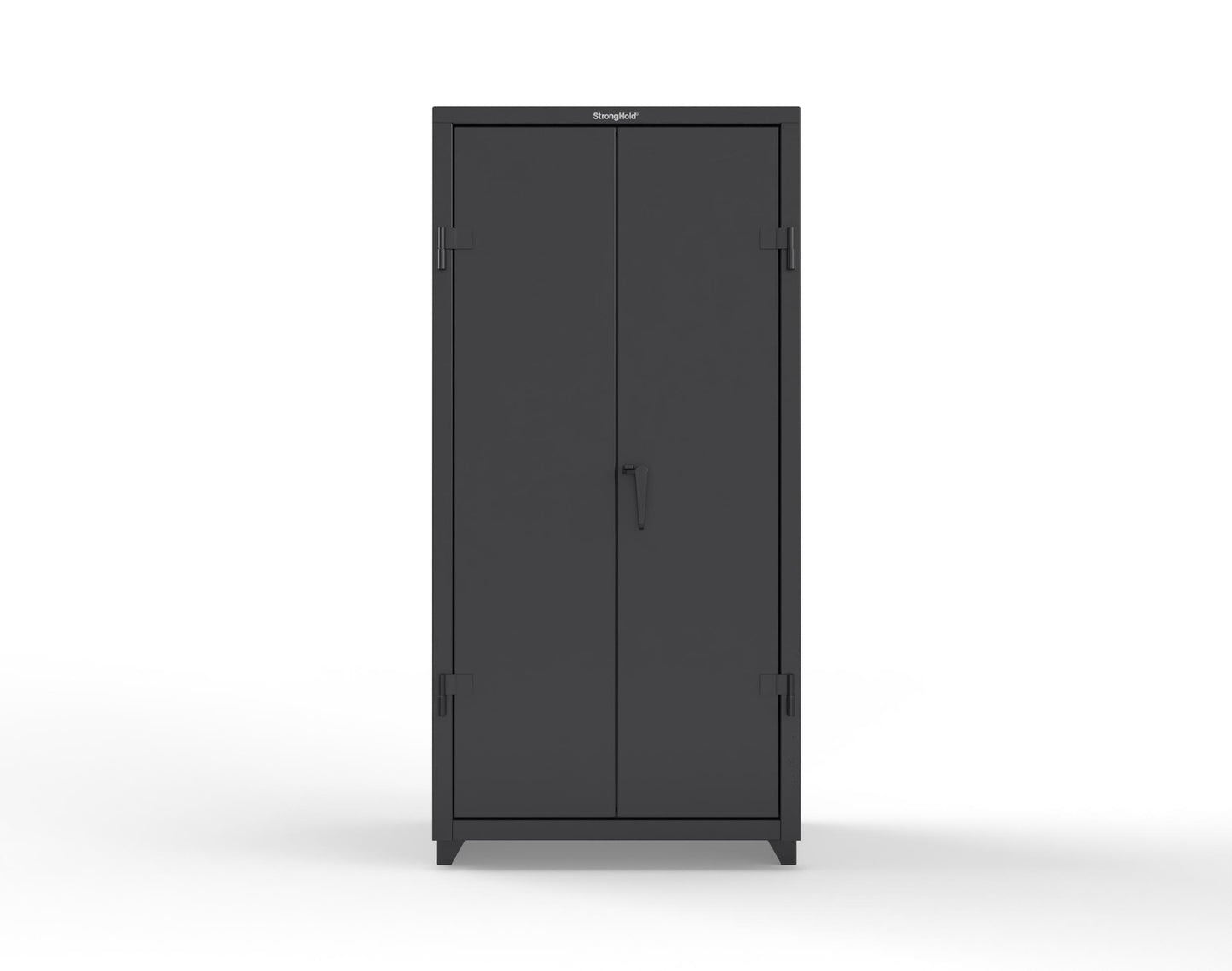 Extra Heavy Duty 14 GA Uniform Cabinet with Hanger Rod, 1 Shelf - 36 In. W x 24 In. D x 75 In. H - 36-WR-241-L-9005