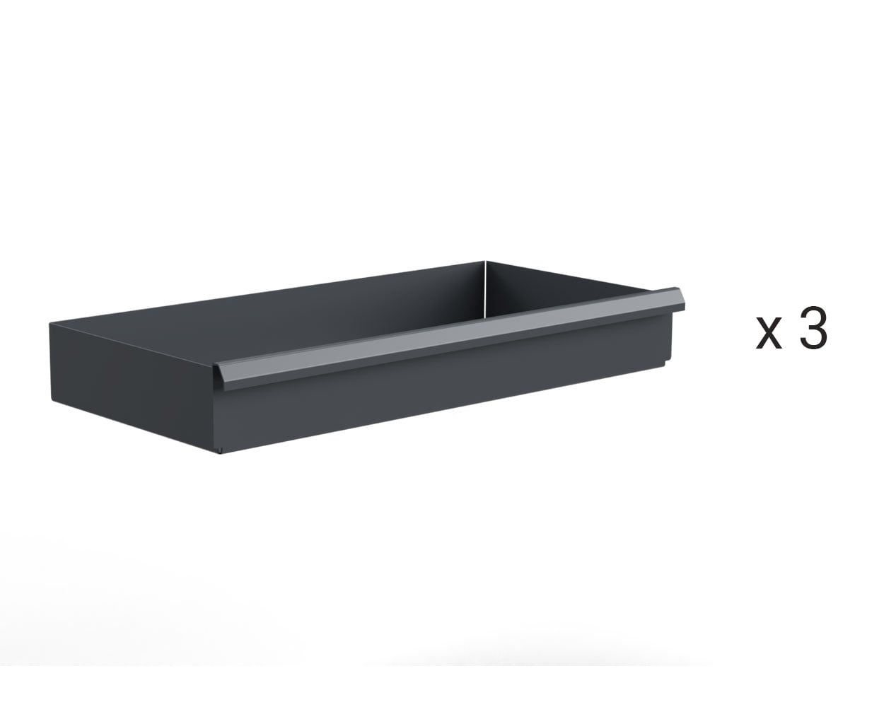 Extra Heavy Duty Drawer Kit with (3) 6 in. Drawers for 36 in. W x 24 in. D Cabinet