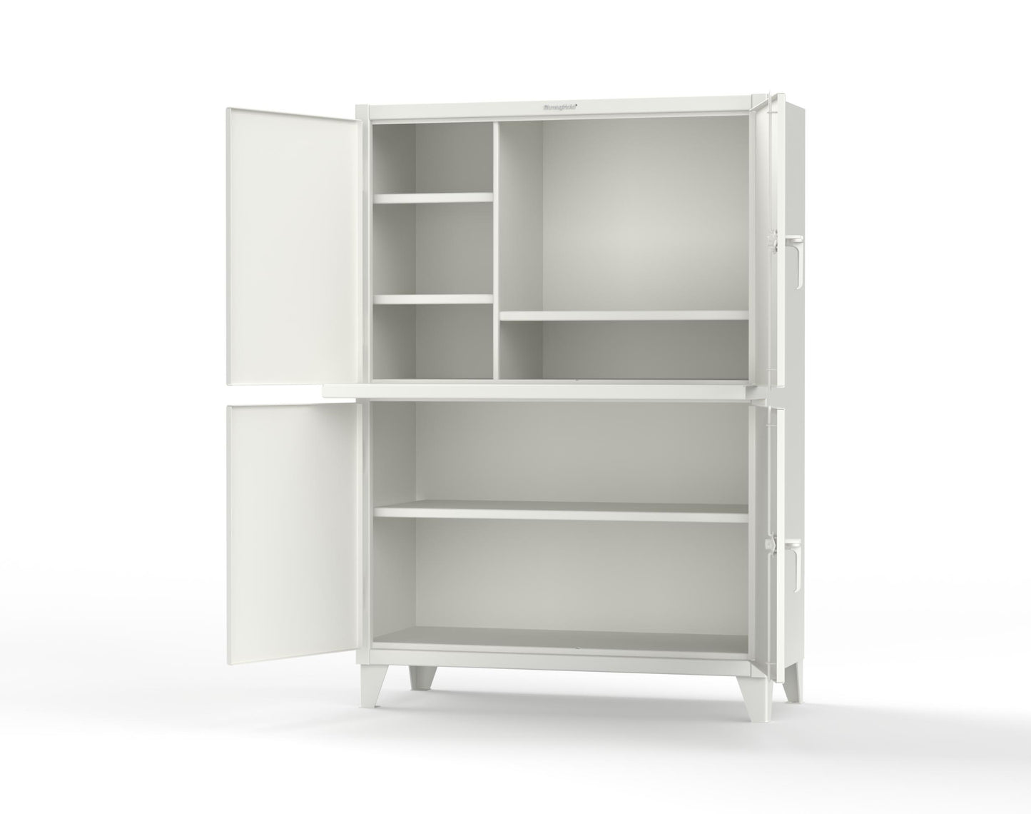Extreme Duty 12 GA Multi-Compartment Computer Cabinet with 4 Shelves - 54 In. W x 24 In. D x 78 In. H - 4.56-CC-244-9003