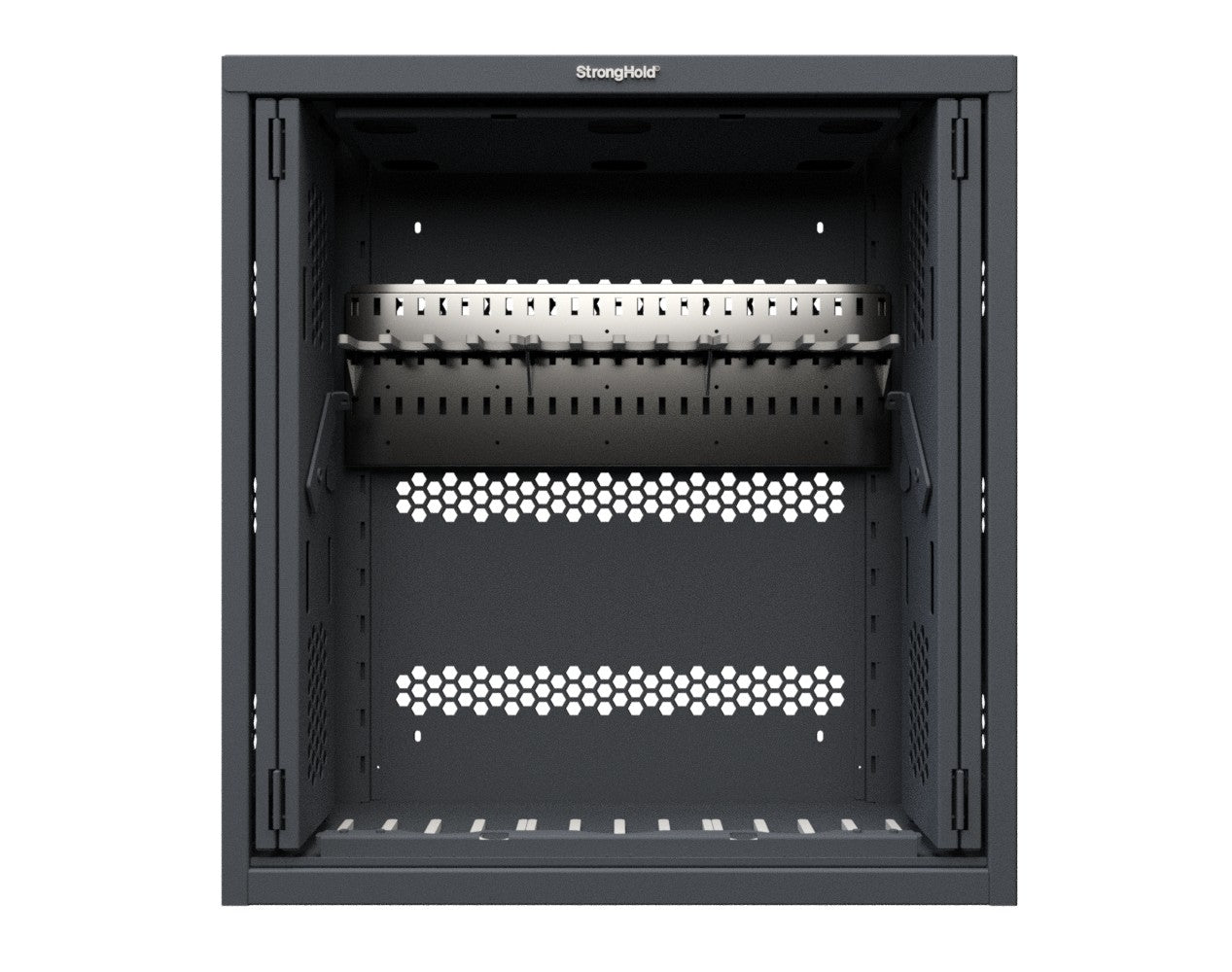 Modular Weapons Storage M4 Cabinet with Recessed Doors - 42 in. W x 16 1/2 in. D x 45 in. H