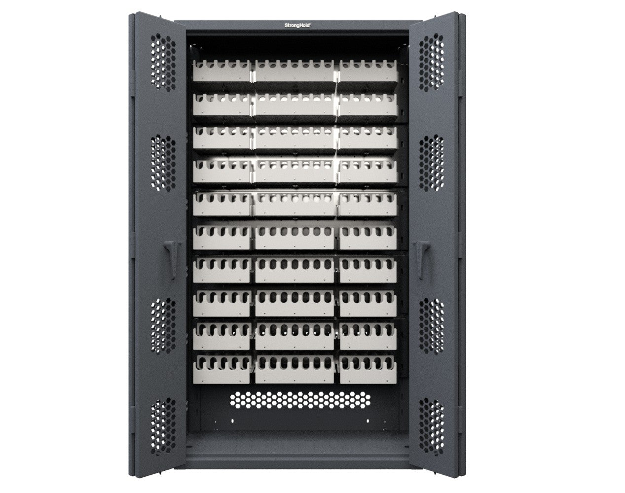 Modular Weapons Storage M17 Cabinet with Bi Fold Swing Doors - 42 in. W x 16 1/2 in. D x 76 in. H