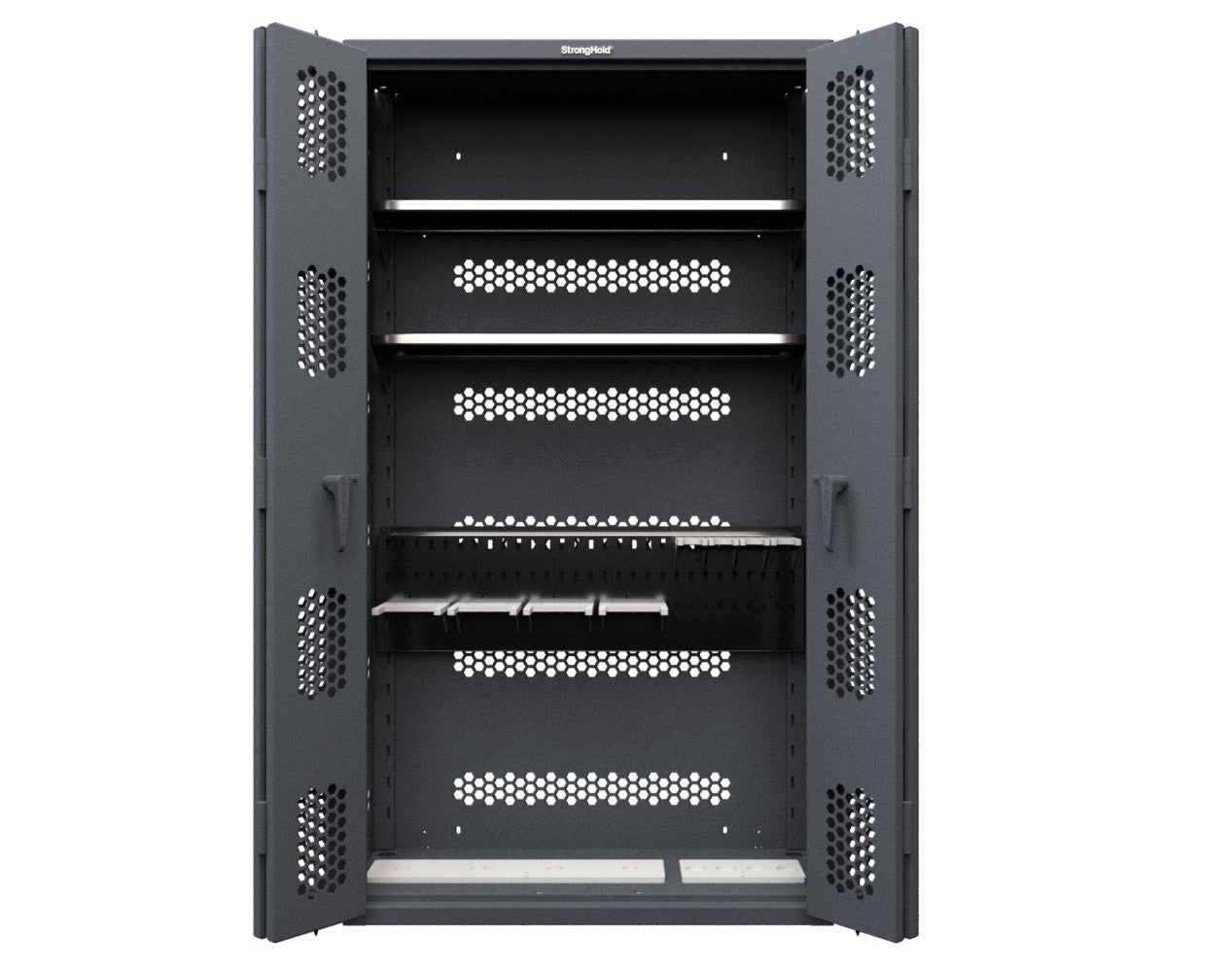 Modular Weapons Storage M2 Cabinet with Bi Fold Swing Doors - 42 in. W x 16 1/2 in. D x 76 in. H