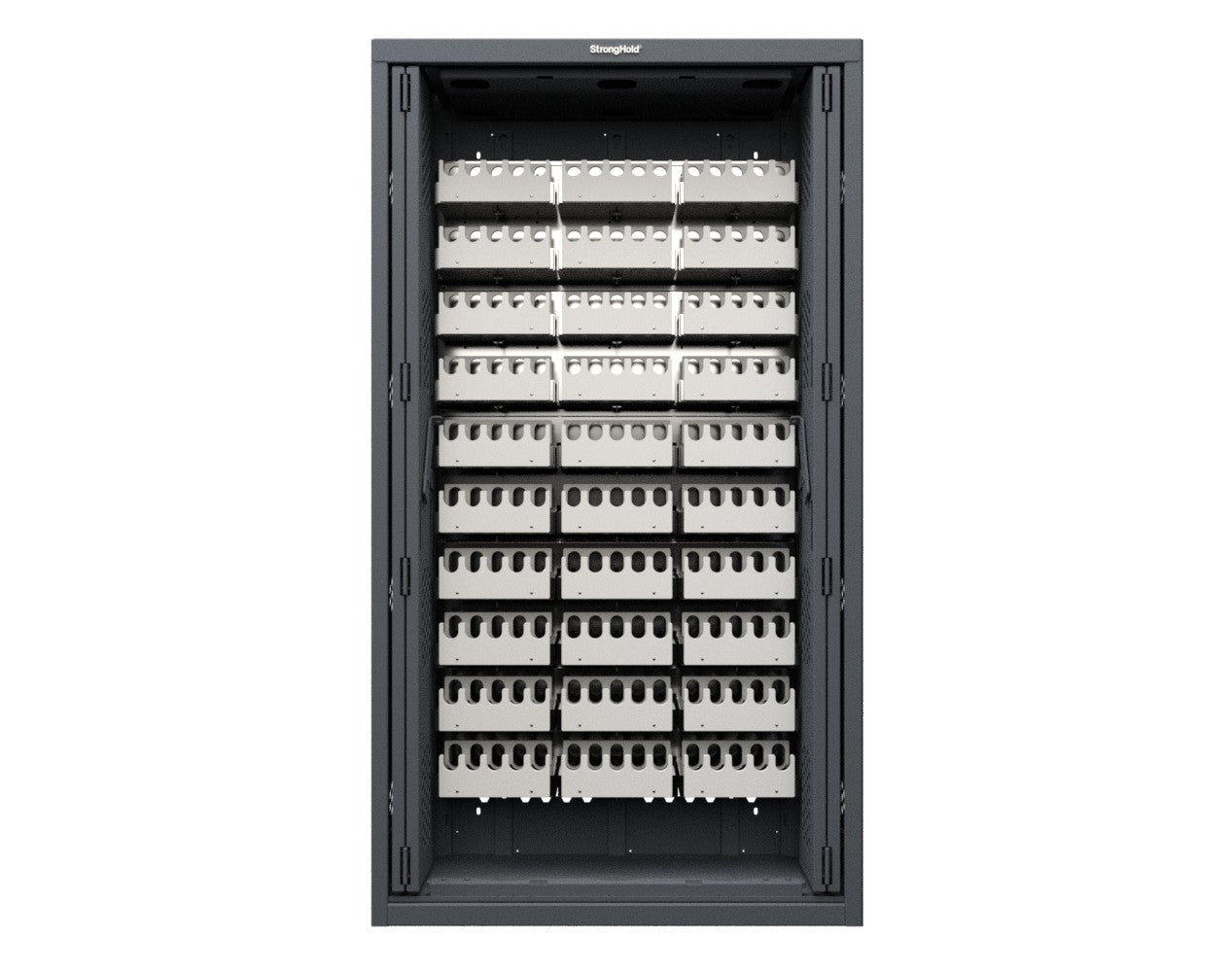 Modular Weapons Storage M17 Cabinet with Recessed Doors - 42 in. W x 16 1/2 in. D x 76 in. H