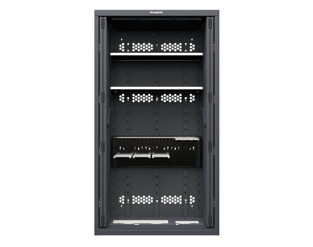 Modular Weapons Storage M2 Cabinet with Recessed Doors - 42 in. W x 16 1/2 in. D x 76 in. H