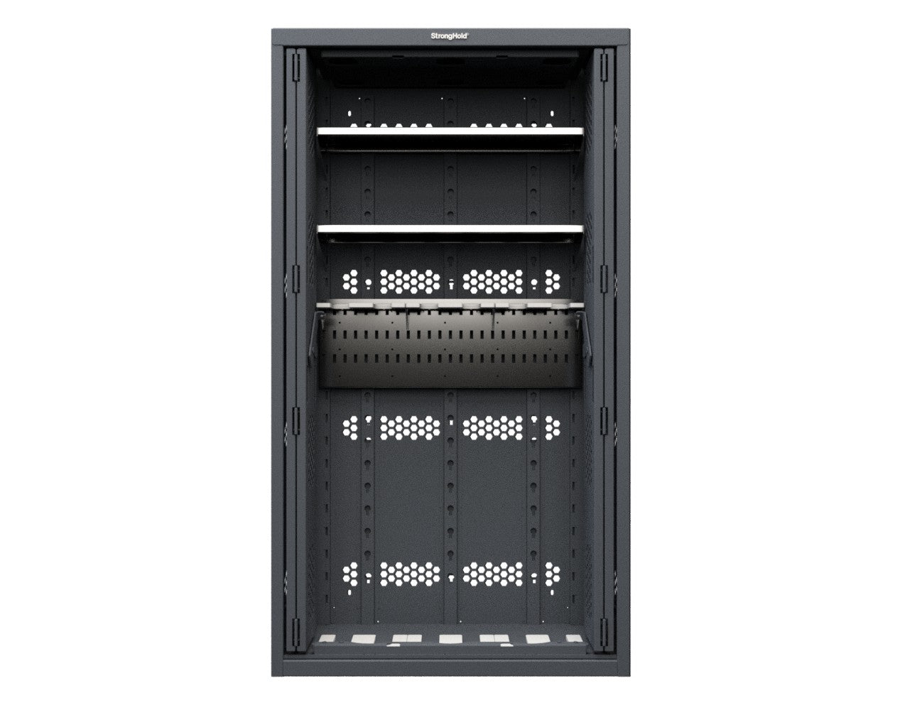 Modular Weapons Storage M240/M249 Cabinet with Recessed Doors - 42 in. W x 16 1/2 in. D x 76 in. H