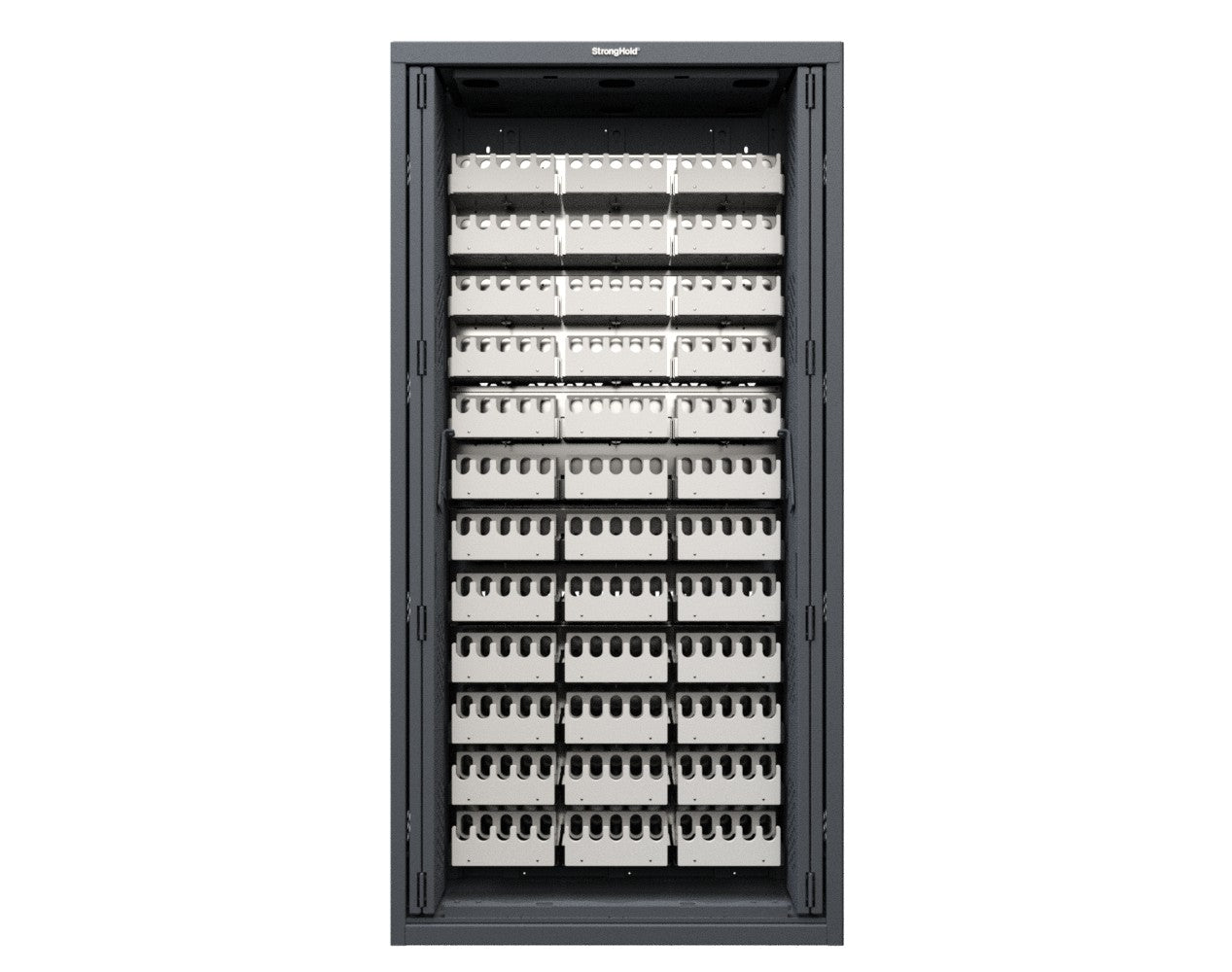 Modular Weapons Storage M17 Cabinet with Recessed Doors - 42 in. W x 16 1/2 in. D x 84 in. H