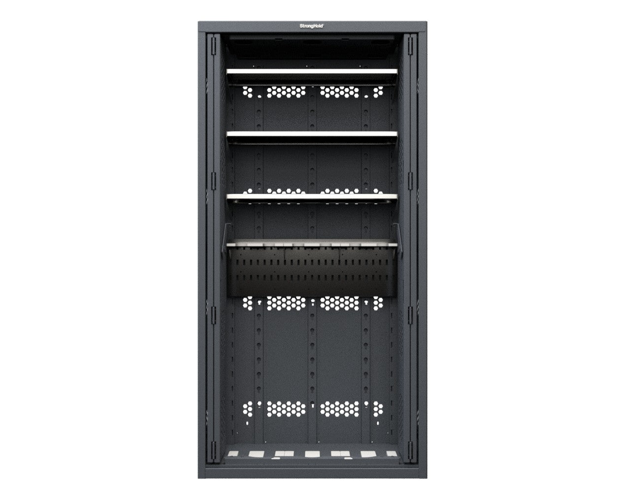 Modular Weapons Storage M240/M249 Cabinet with Recessed Doors - 42 in. W x 16 1/2 in. D x 84 in. H