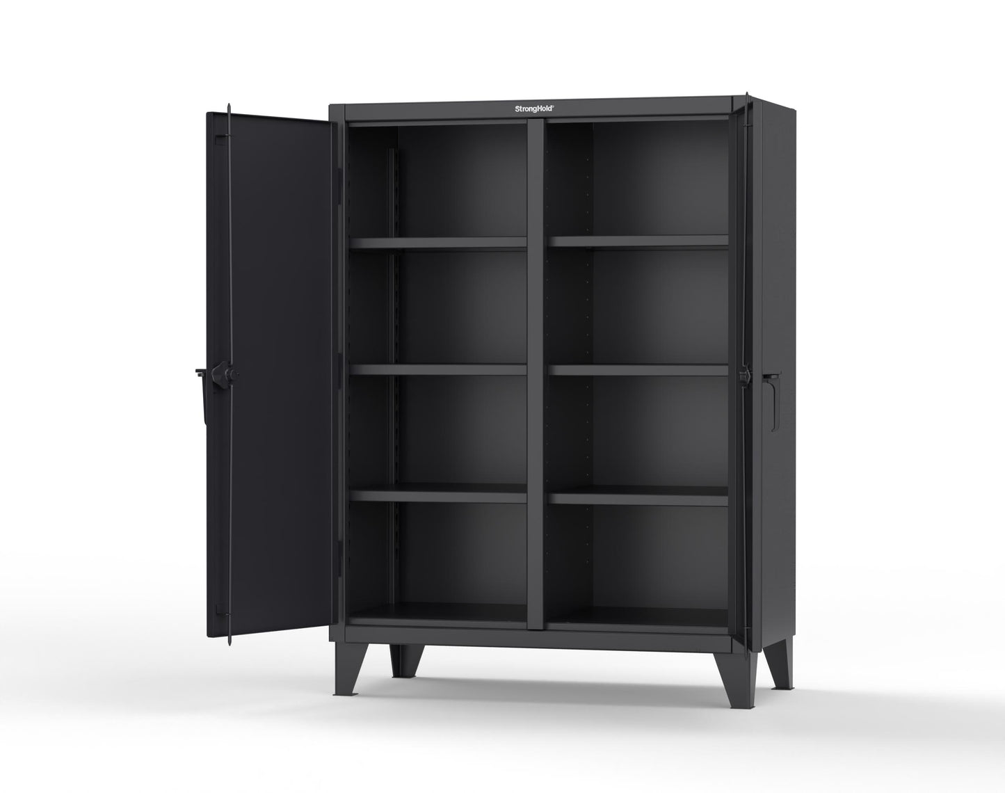 Extreme Duty 12 GA Double Shift Cabinet with 6 Shelves - 36 In. W x 24 In. D x 66 In. H - 45-DS-246-9005