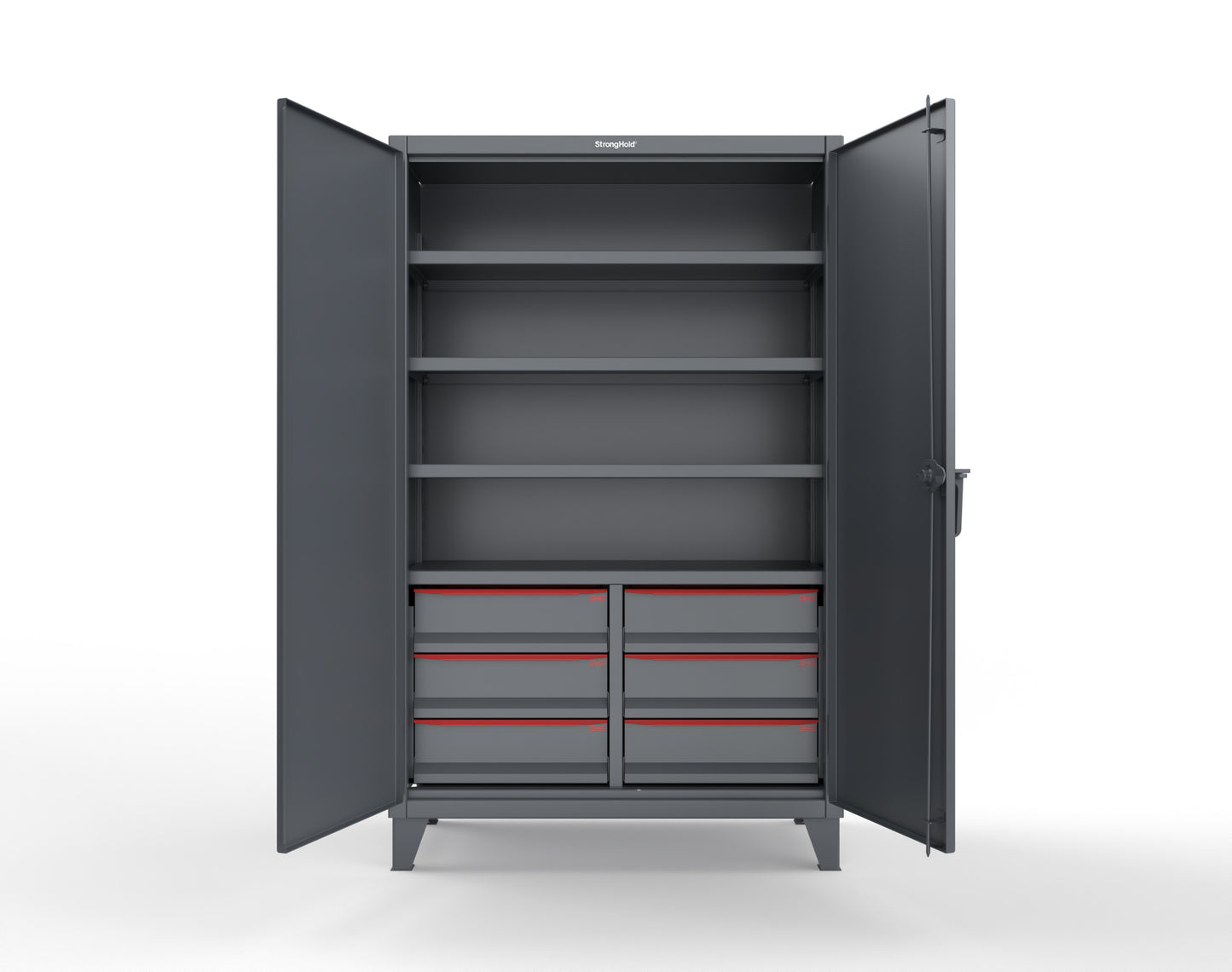 Extreme Duty 12 GA Cabinet with 6 Half-Width Drawers, 3 Shelves | 48 In. W x 24 In. D x 78 In. H MODEX 2026