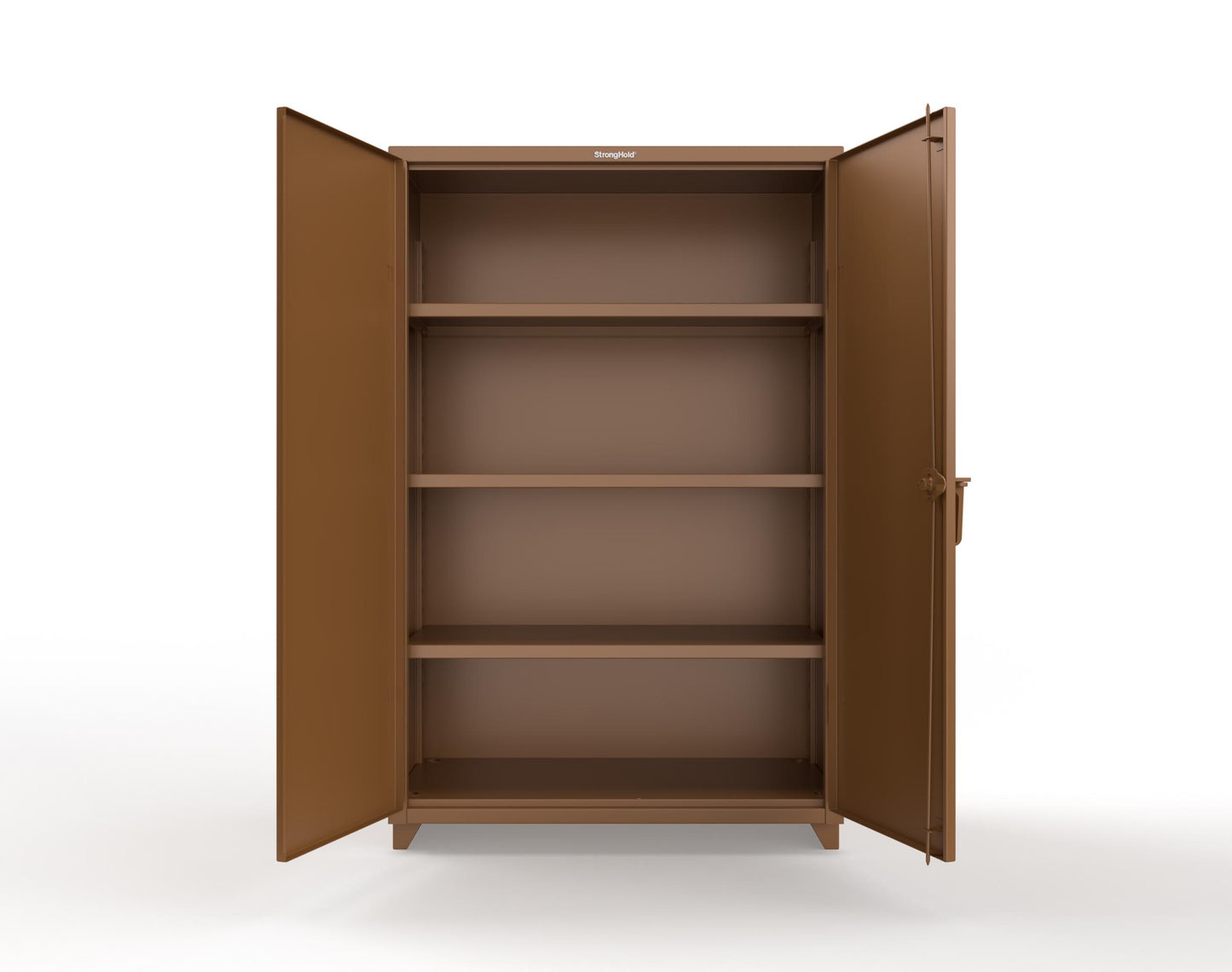 Extra Heavy Duty 14 GA Cabinet with 3 Shelves – 48 In. W x 24 In. D x 75 In. H - 46-243-L-8008