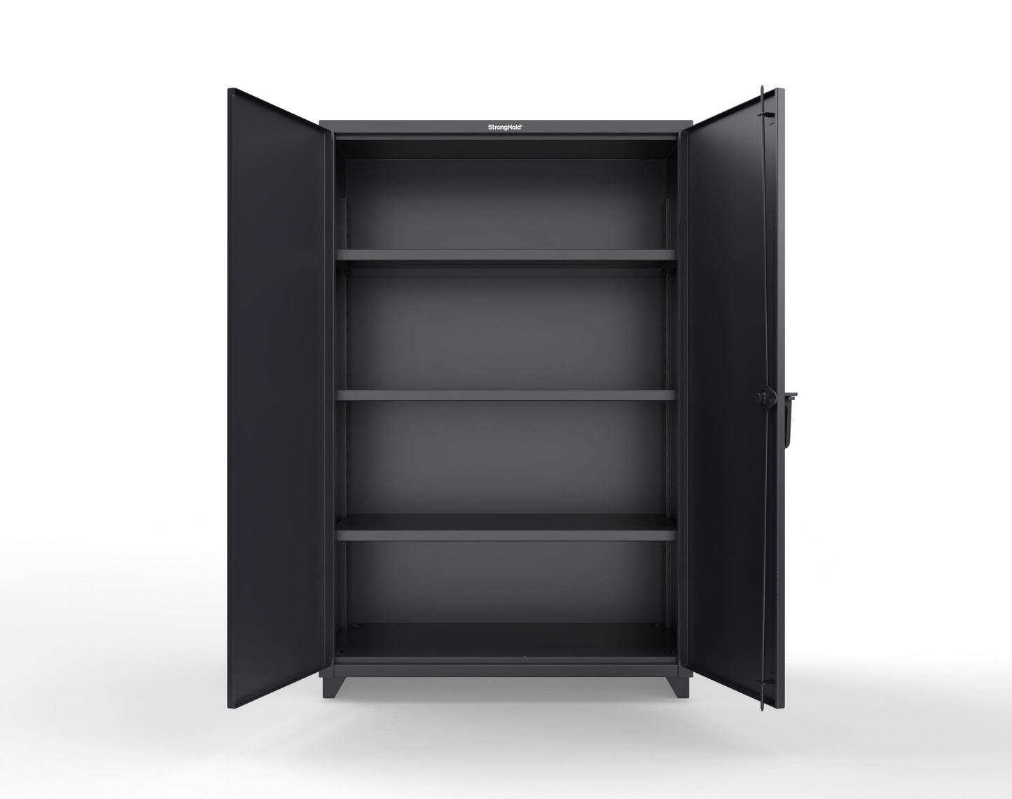Extra Heavy Duty 14 GA Cabinet with 3 Shelves – 48 In. W x 24 In. D x 75 In. H - 46-243-L-9005