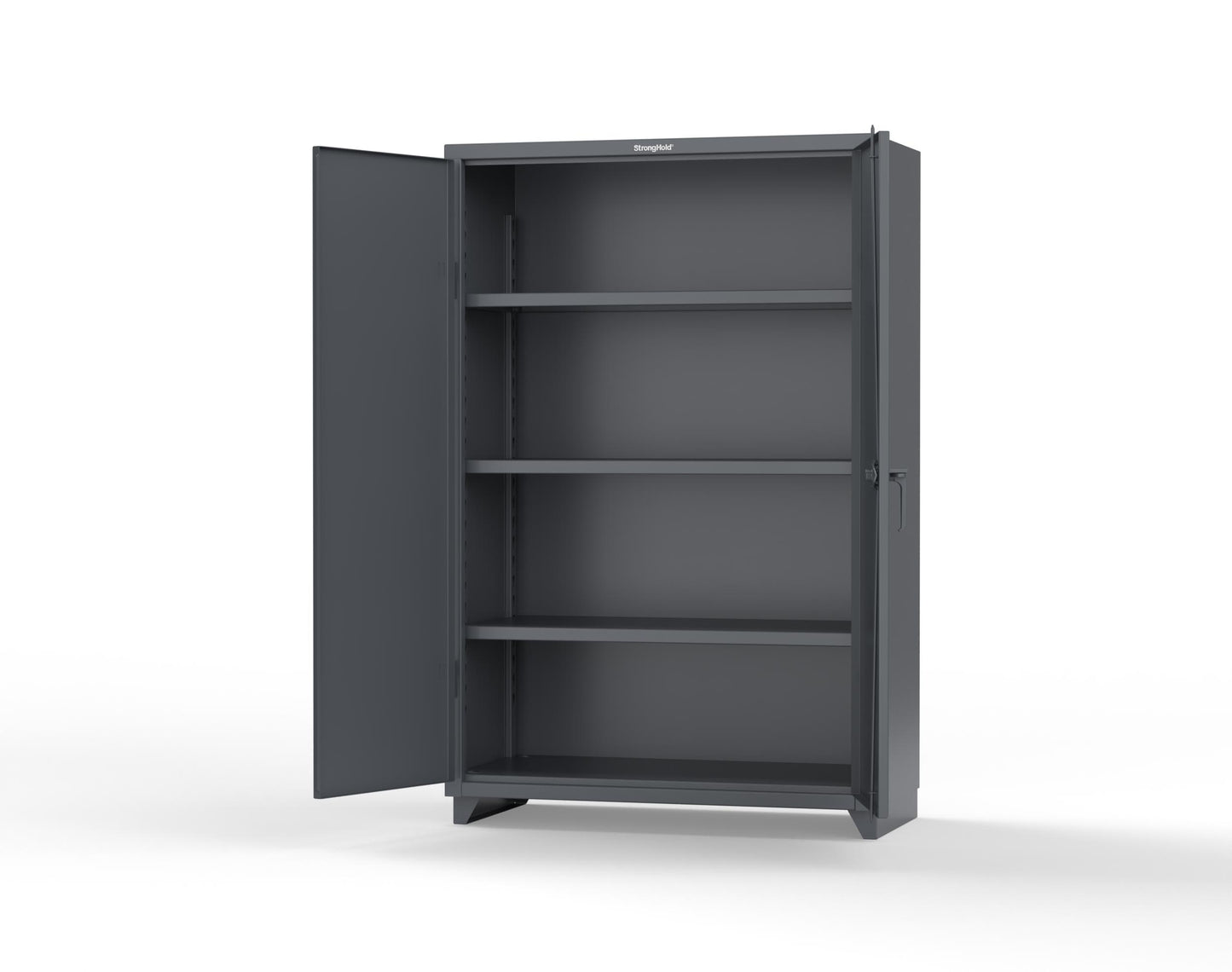 Extra Heavy Duty 14 GA Cabinet with 3 Shelves – 48 In. W x 24 In. D x 75 In. H - 46-243-L-7024